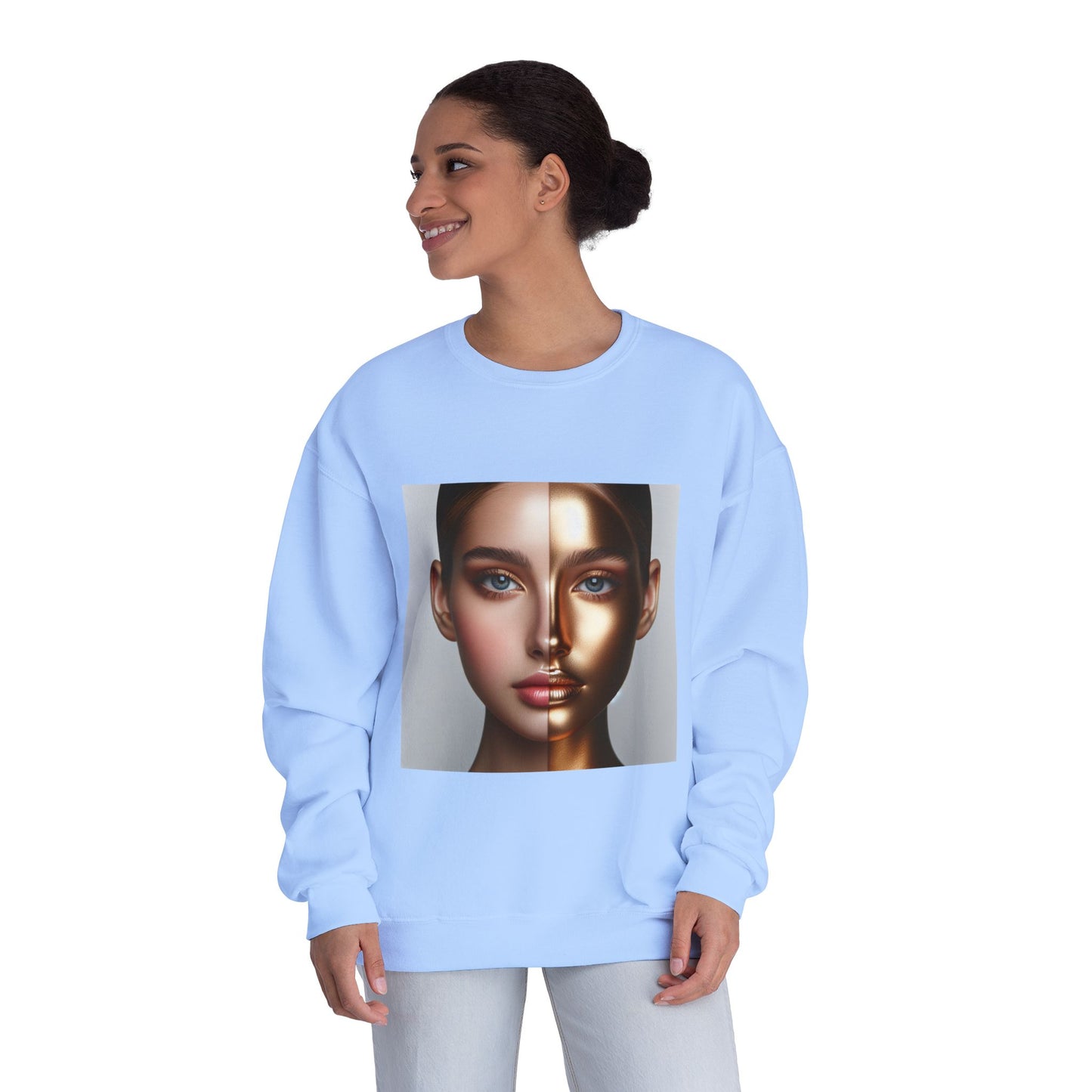 Motivational Crewneck Sweatshirt - Inspirational and Beautiful Self Portrait