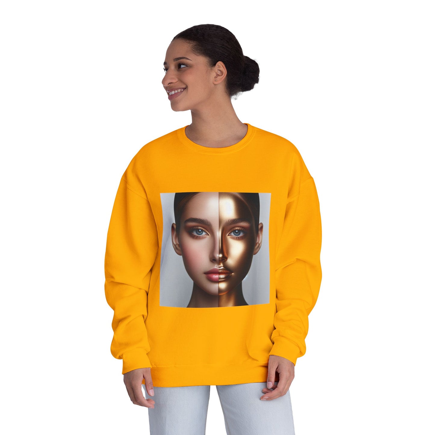 Motivational Crewneck Sweatshirt - Inspirational and Beautiful Self Portrait