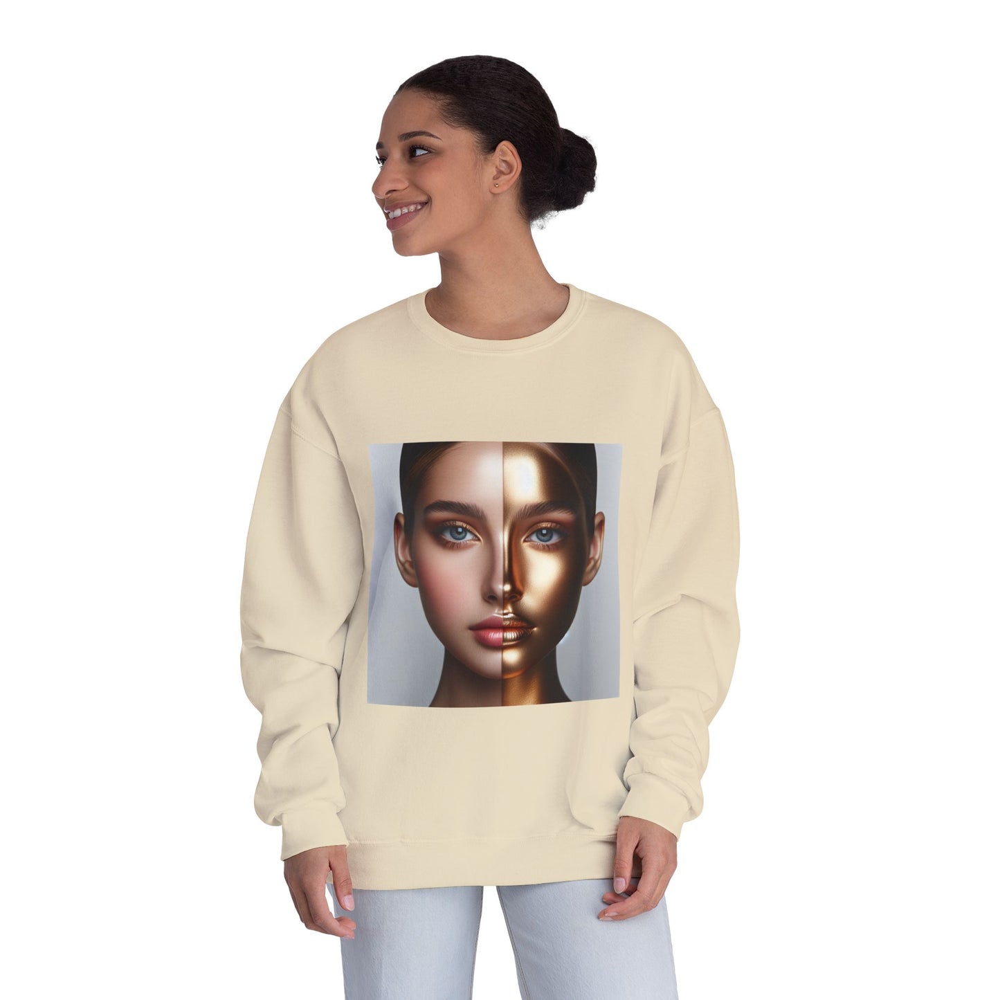 Motivational Crewneck Sweatshirt - Inspirational and Beautiful Self Portrait