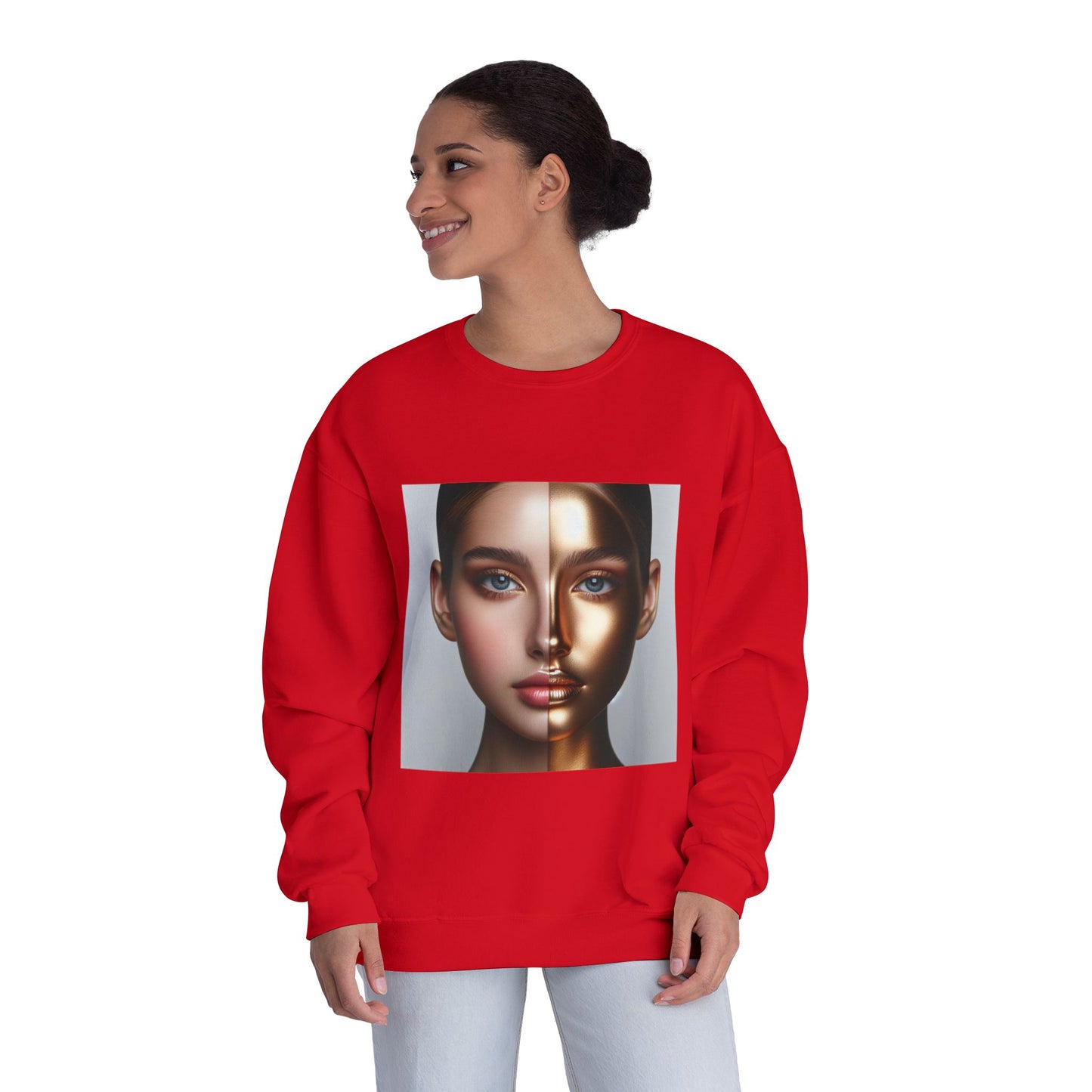 Motivational Crewneck Sweatshirt - Inspirational and Beautiful Self Portrait