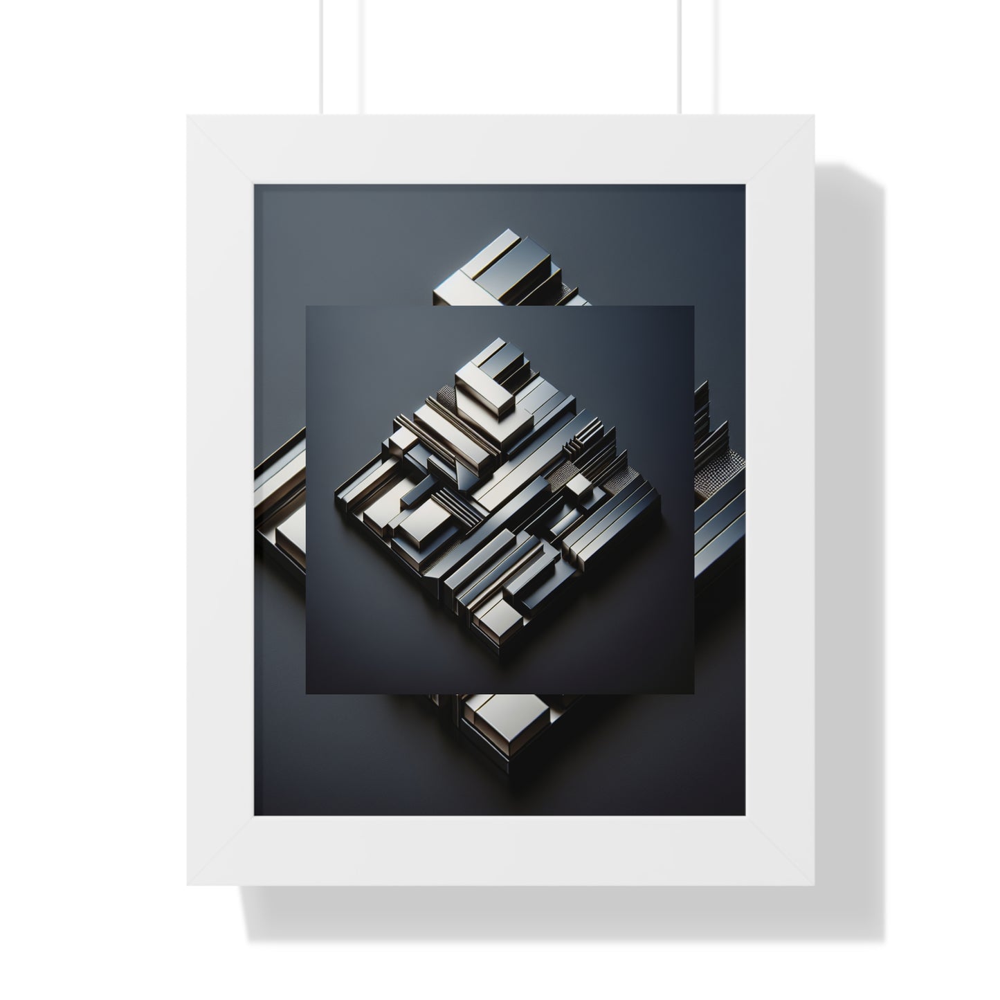 Modern Geometric Wall Art Print, Framed Vertical Poster for Home Decor, Living Room Wall Decor, Minimalist Art, Gift for Art Lovers
