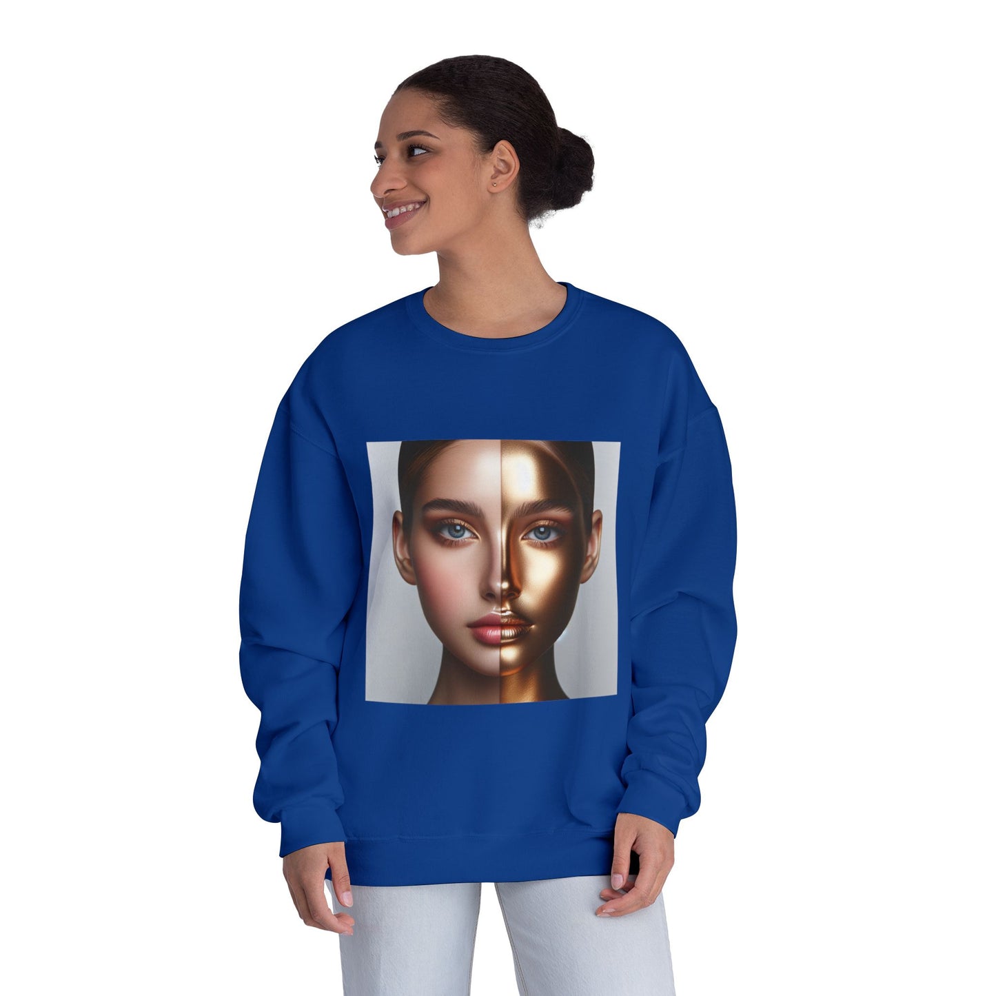 Motivational Crewneck Sweatshirt - Inspirational and Beautiful Self Portrait