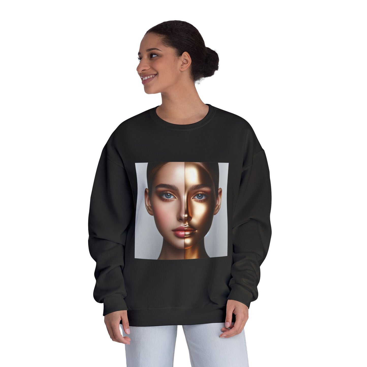 Motivational Crewneck Sweatshirt - Inspirational and Beautiful Self Portrait