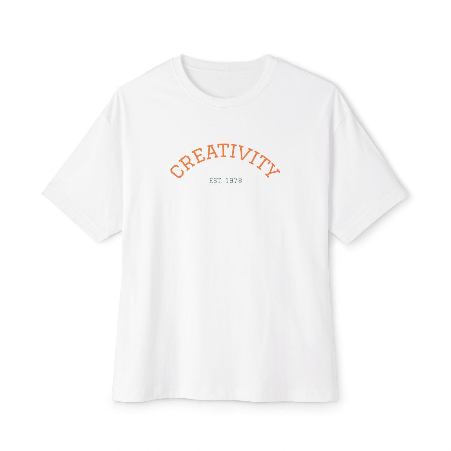 Unisex Oversized Creativity Tee, Casual Graphic Shirt, Artistic Statement Top, Gift for Creatives, Everyday Wear