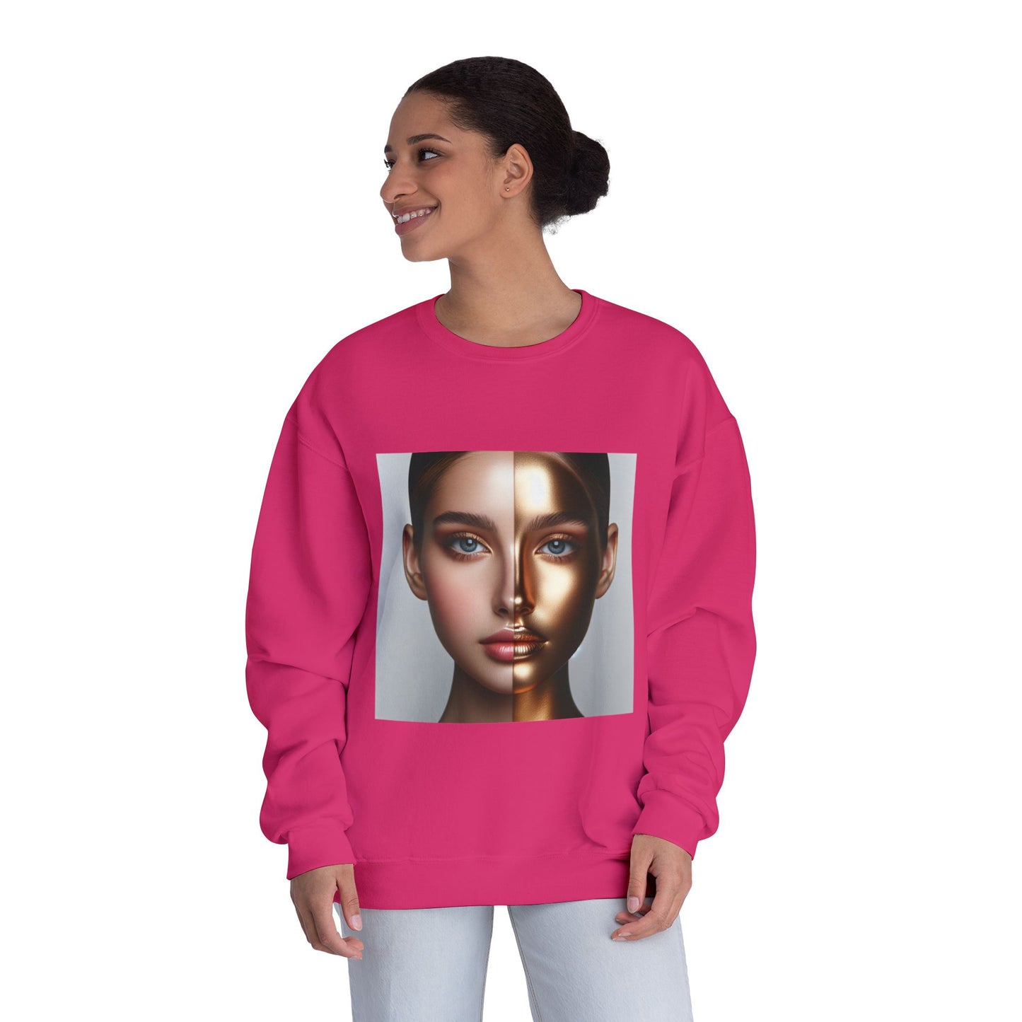 Motivational Crewneck Sweatshirt - Inspirational and Beautiful Self Portrait