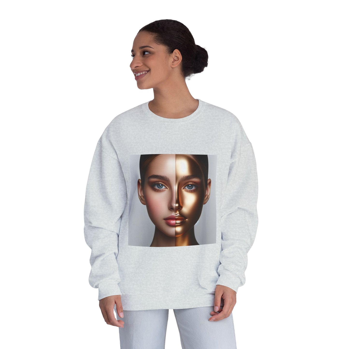 Motivational Crewneck Sweatshirt - Inspirational and Beautiful Self Portrait