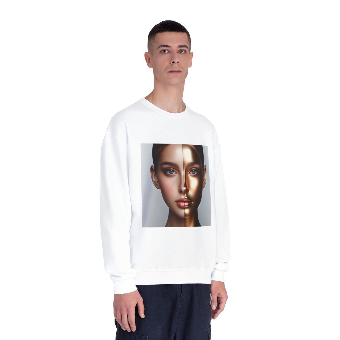 Motivational Crewneck Sweatshirt - Inspirational and Beautiful Self Portrait