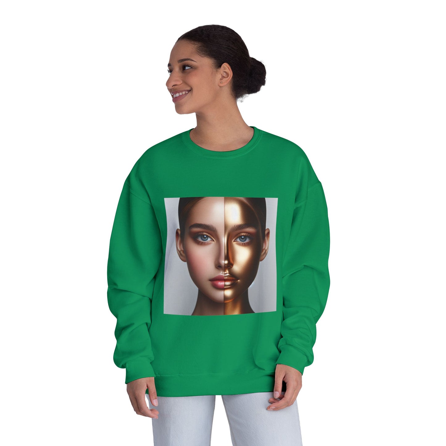 Motivational Crewneck Sweatshirt - Inspirational and Beautiful Self Portrait