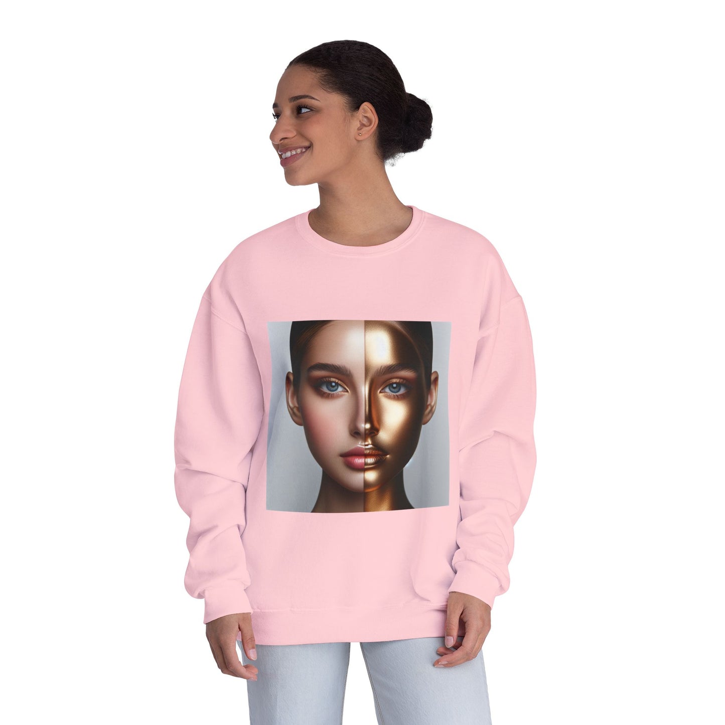 Motivational Crewneck Sweatshirt - Inspirational and Beautiful Self Portrait