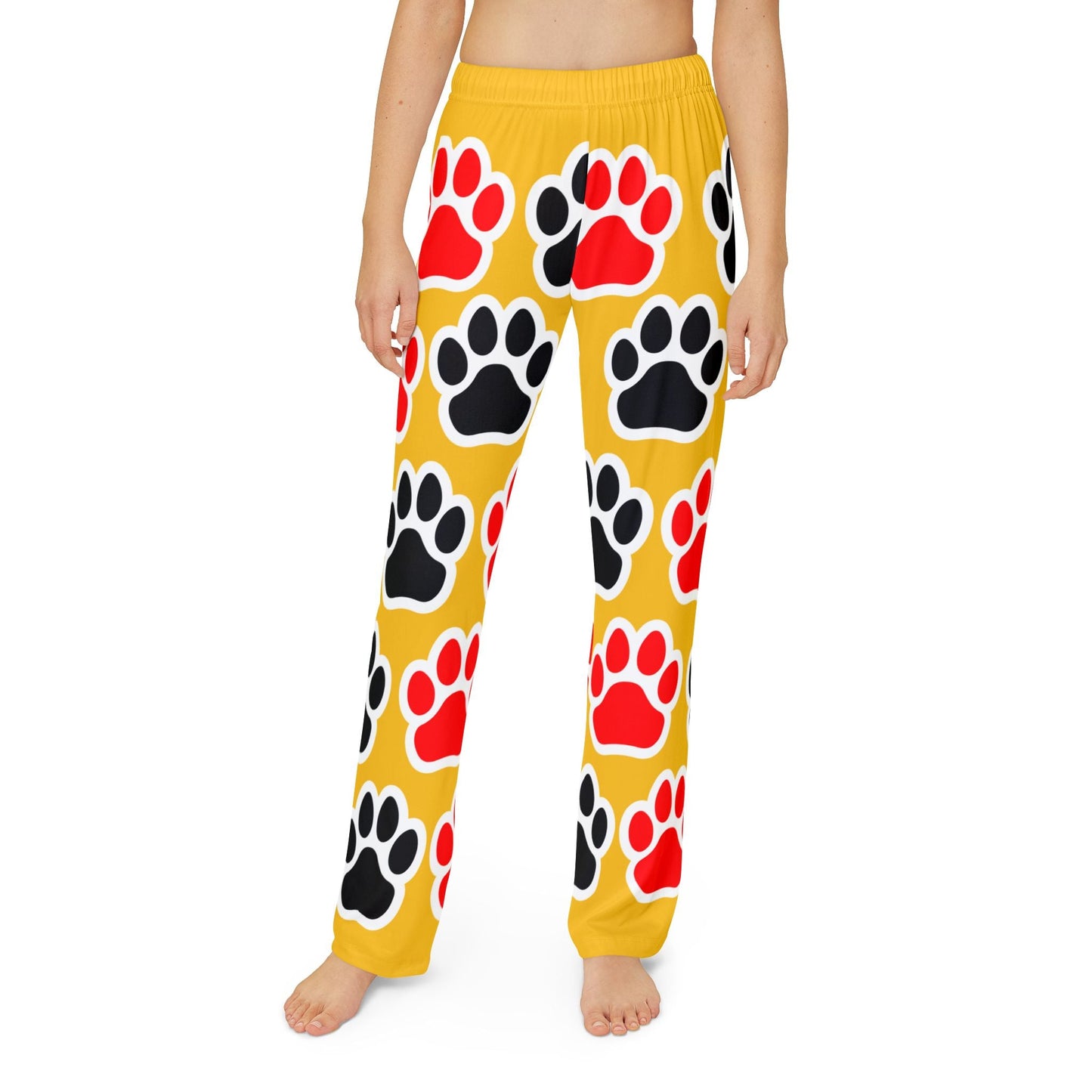 Colorful Paw Print Kids Lounge Pants - Fun & Comfy Pajama Bottoms for Animal Lovers - Anz AI