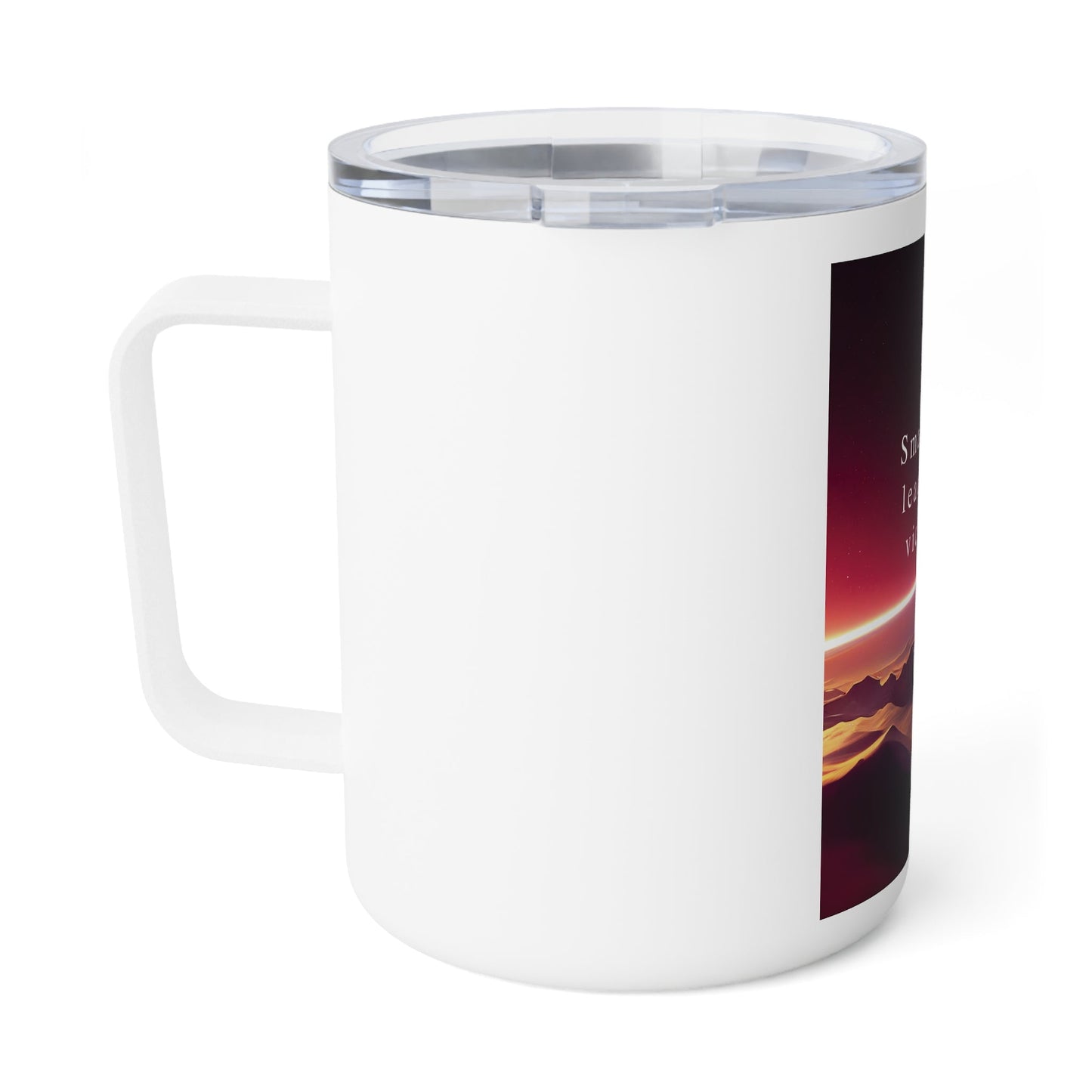 Inspirational Insulated Coffee Mug - 10oz - 'Small Steps Lead to Big Victories' - Anz AI