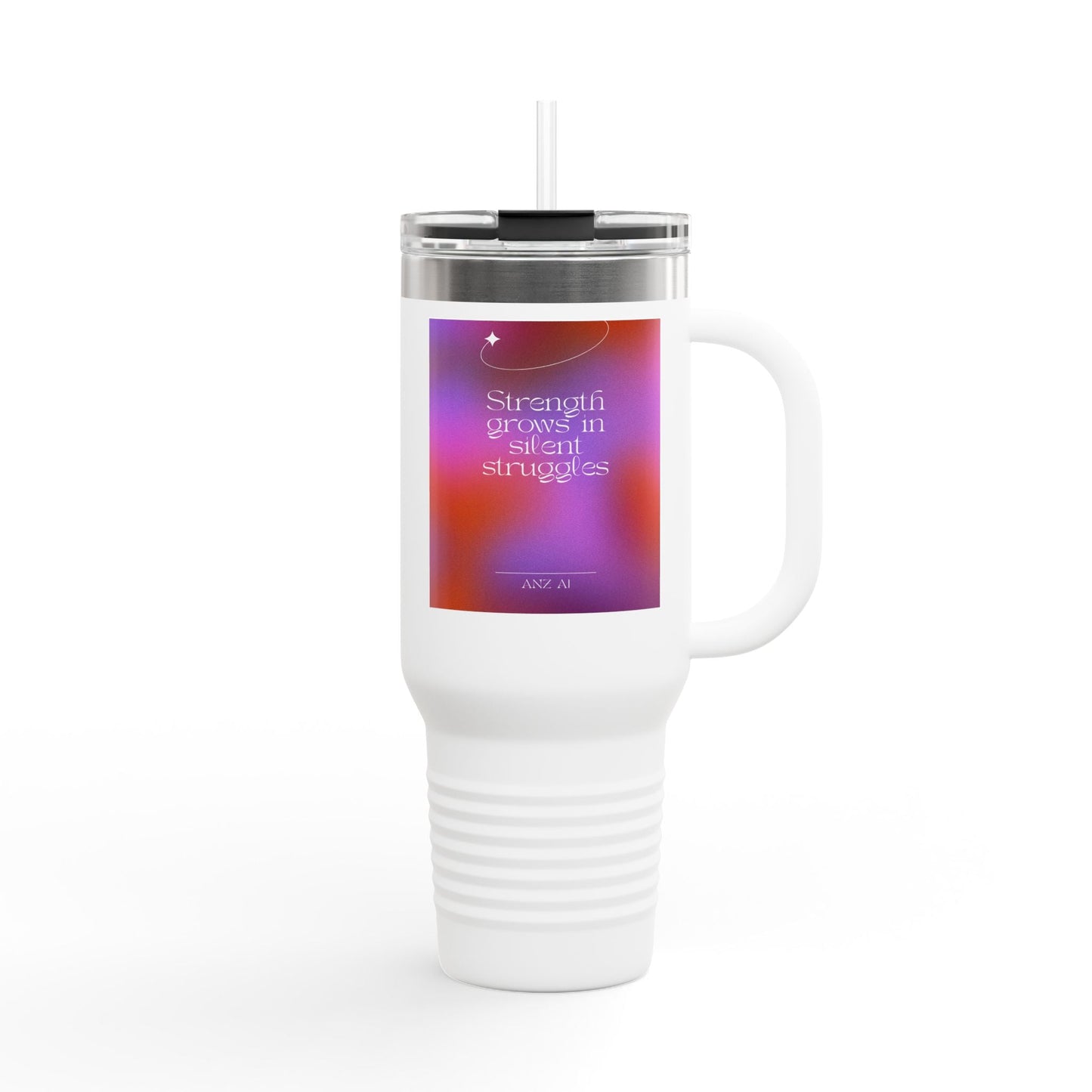 Inspirational Insulated Travel Mug - 40oz with Motivational Quote - Anz AI