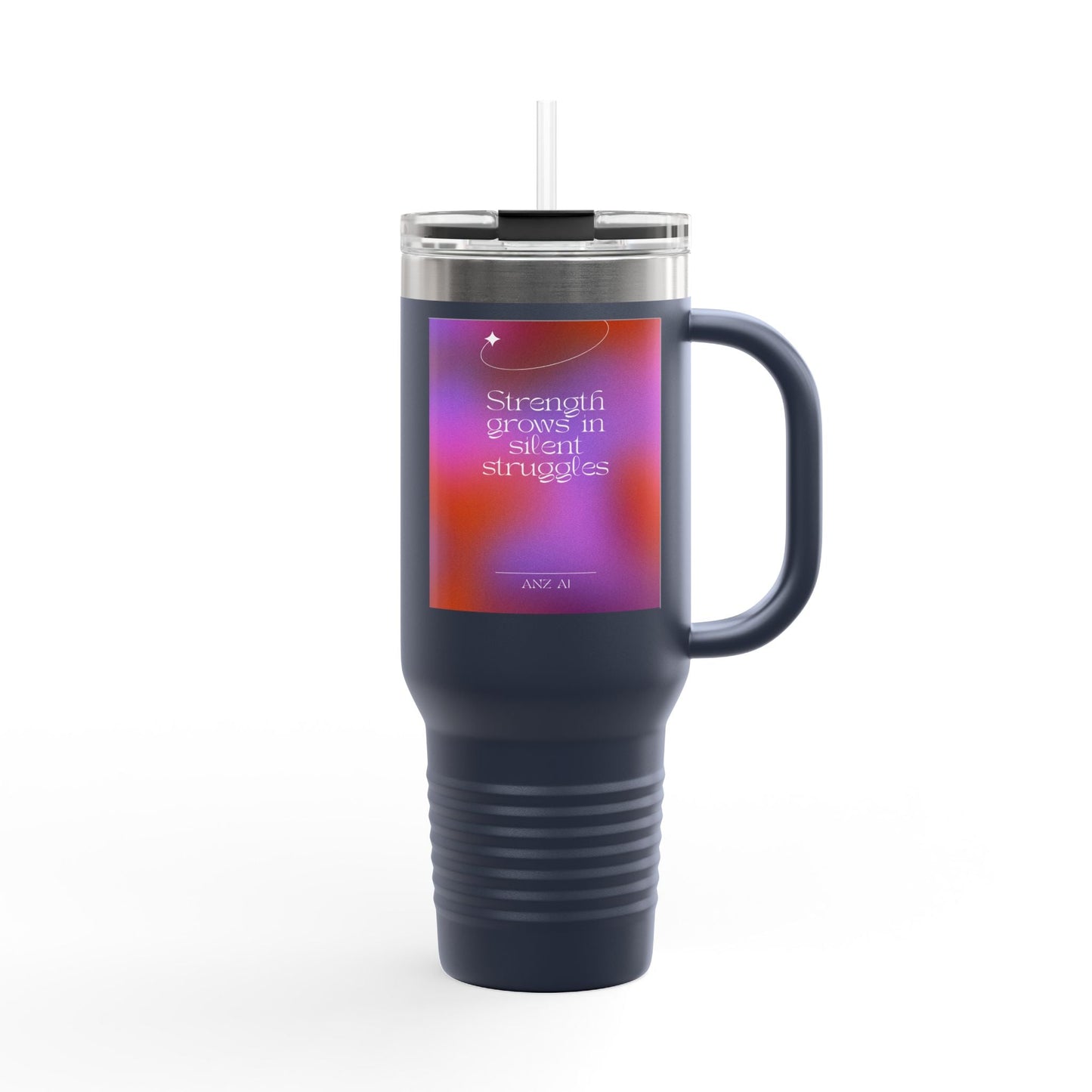 Inspirational Insulated Travel Mug - 40oz with Motivational Quote - Anz AI