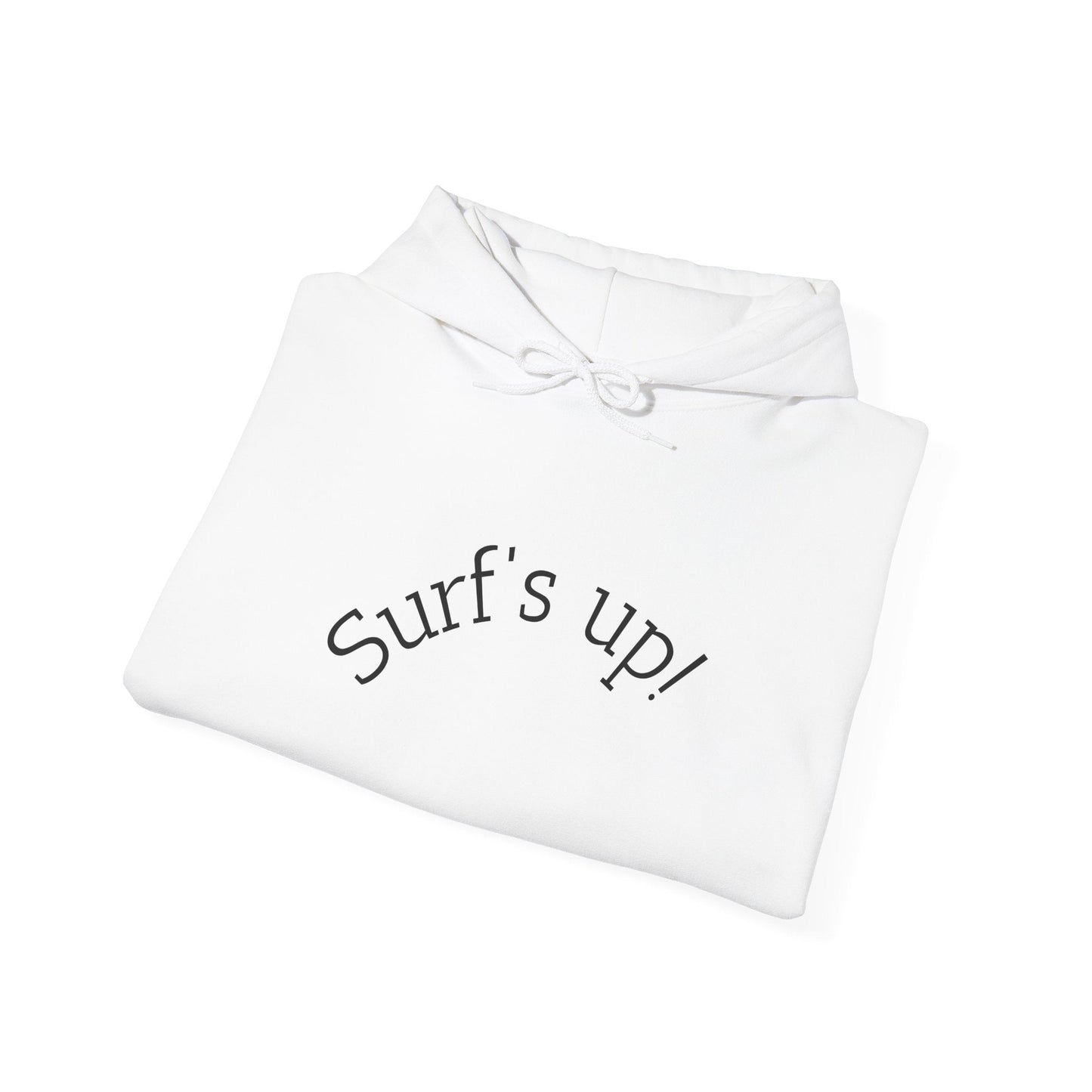 Surf's Up Unisex Hooded Sweatshirt - Ideal Beachwear, Summer Vibes, Surfing Essentials, Casual Lounge Wear, Gift for Surfers - Anz AI