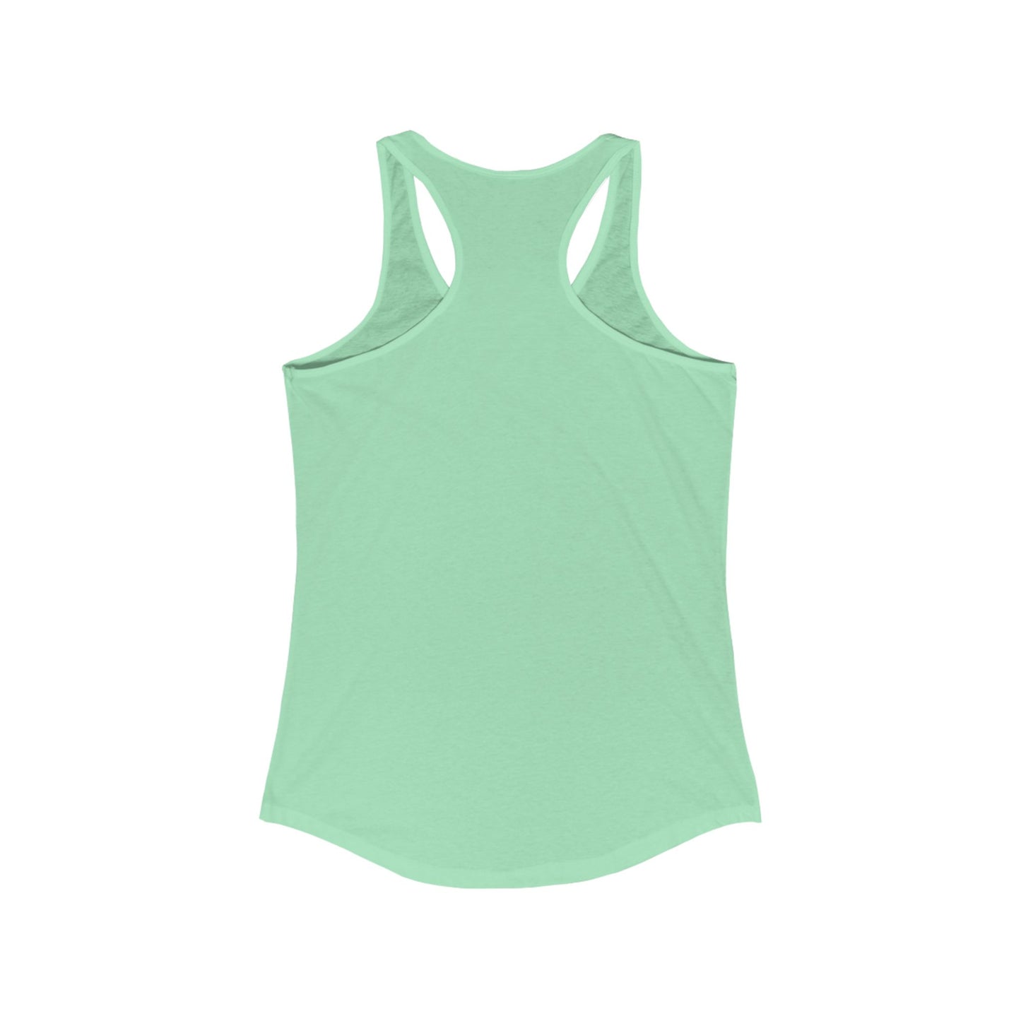 Keepin' It Green Racerback Tank - Eco-Friendly Workout Top, Cute Summer Shirt, Gift for Nature Lovers, Green Theme Aesthetic, Fun Activewear