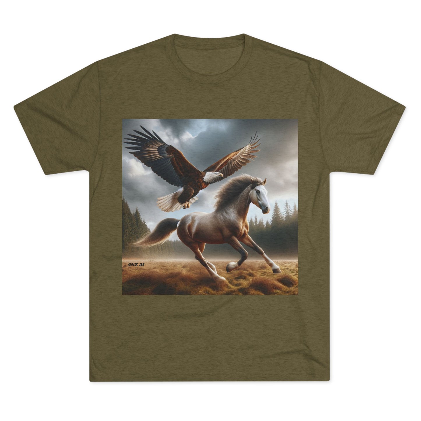 Eagle and Horse Tri-Blend Tee
