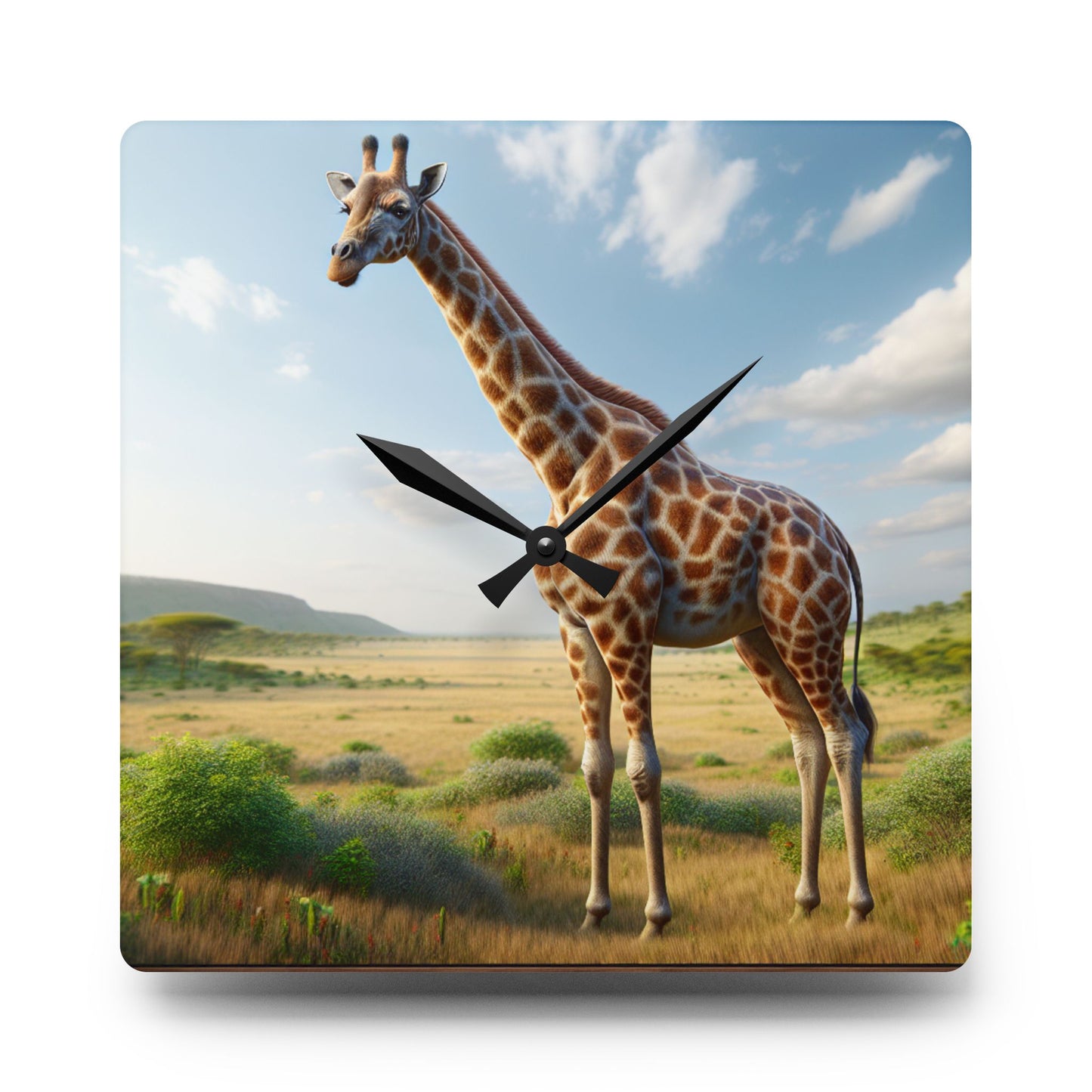 Giraffe Acrylic Wall Clock - Nature Lover's Home Decor, Animal Clock, Unique Gift for Wildlife Enthusiasts, Safari Decor, Eco-Friendly [...]