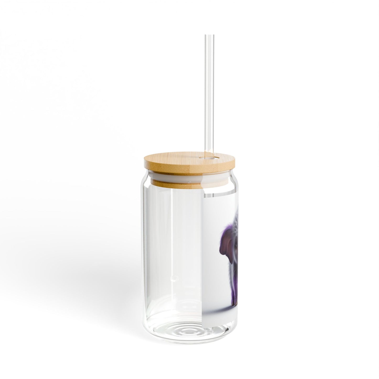 Sweet Elephant Sipper Glass, 16oz - Adorable Drinkware for Kids, Gifts, Baby Showers, Party Favors, and Eco-Friendly Living
