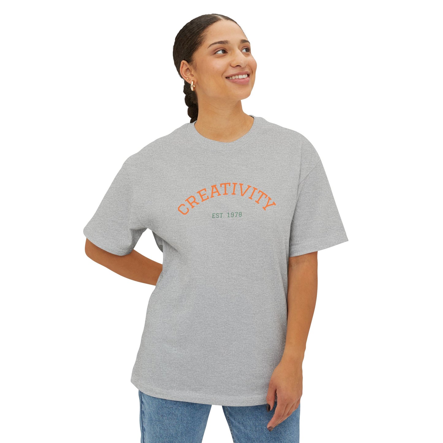 Unisex Oversized Creativity Tee, Casual Graphic Shirt, Artistic Statement Top, Gift for Creatives, Everyday Wear