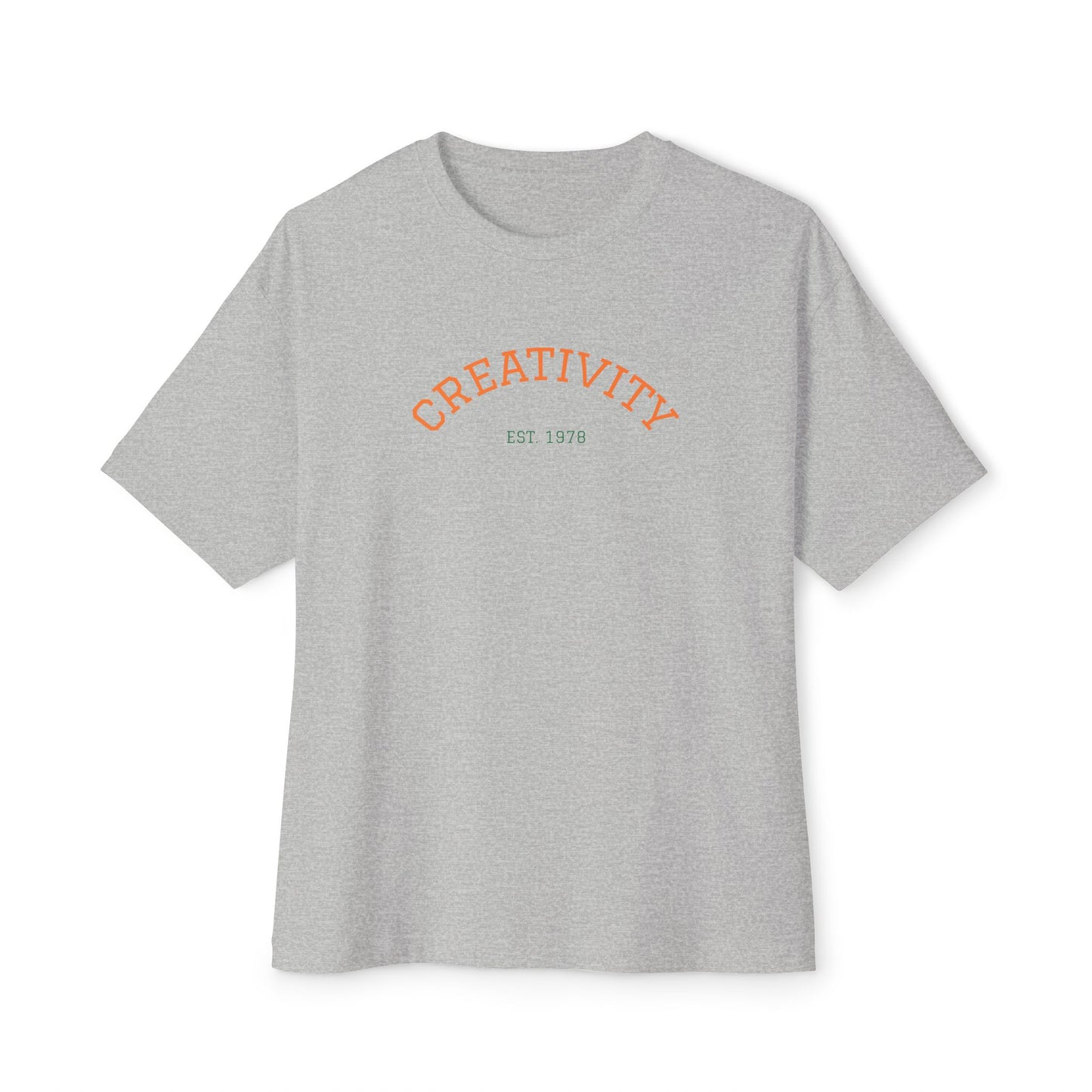 Unisex Oversized Creativity Tee, Casual Graphic Shirt, Artistic Statement Top, Gift for Creatives, Everyday Wear