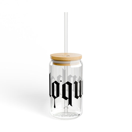Stylish Sipper Glass | 16oz Eco-Friendly Drinkware for Home, Travel, Gifts, Parties, Personalized Beverage Tumbler