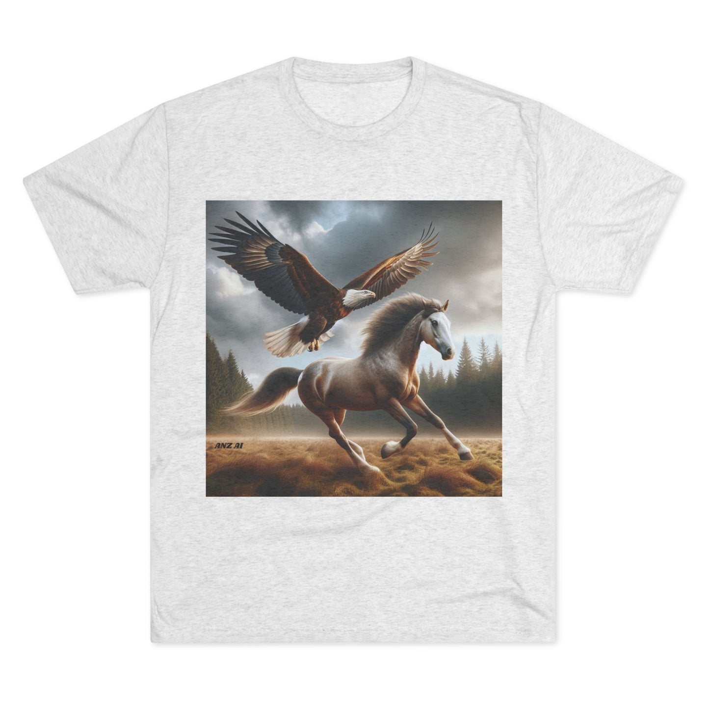 Eagle and Horse Tri-Blend Tee