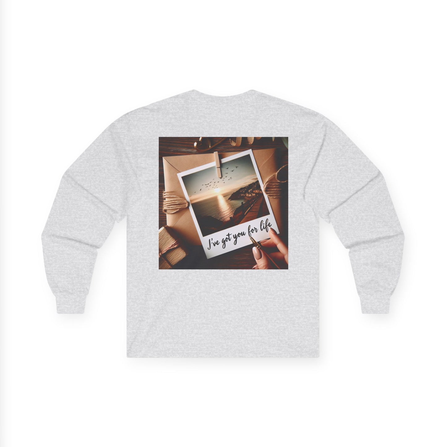 Unisex Long Sleeve Tee - Vintage Photo Design, Cozy Casual Wear, Perfect Gift for Friends, Graphic Tee, Outdoor Gatherings, Everyday Style