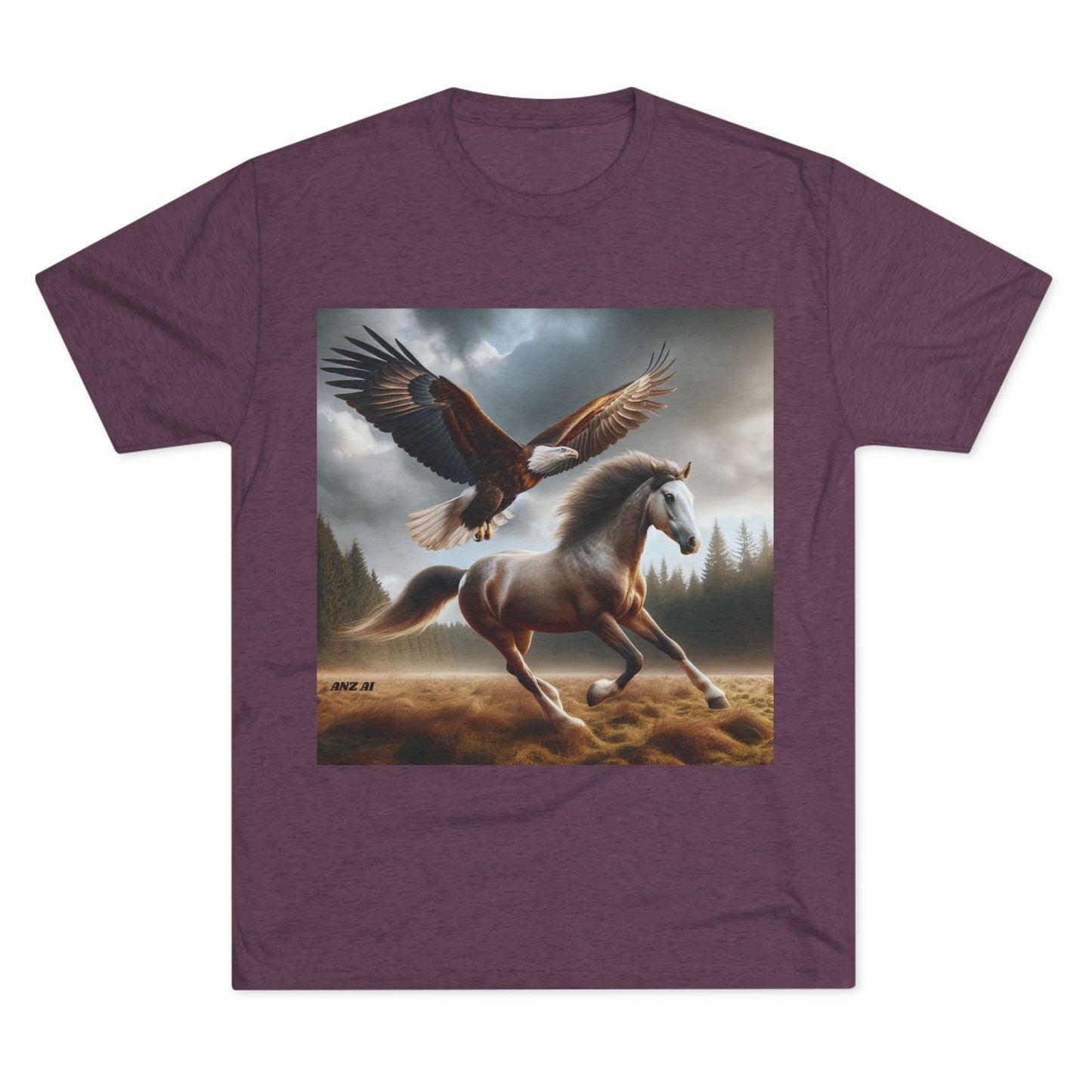 Eagle and Horse Tri-Blend Tee