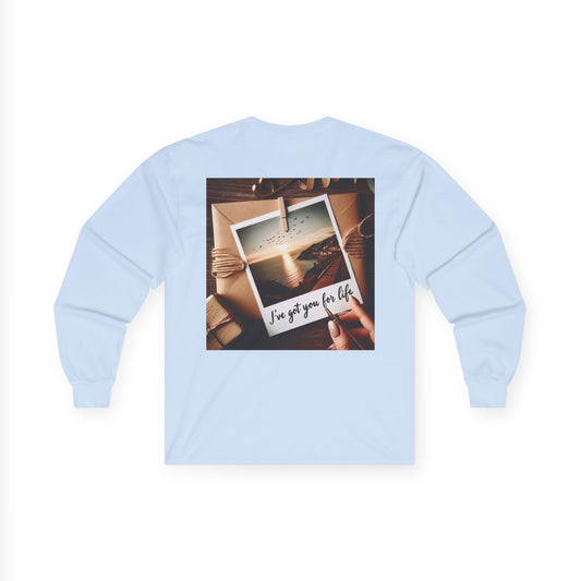 Unisex Long Sleeve Tee - Vintage Photo Design, Cozy Casual Wear, Perfect Gift for Friends, Graphic Tee, Outdoor Gatherings, Everyday Style