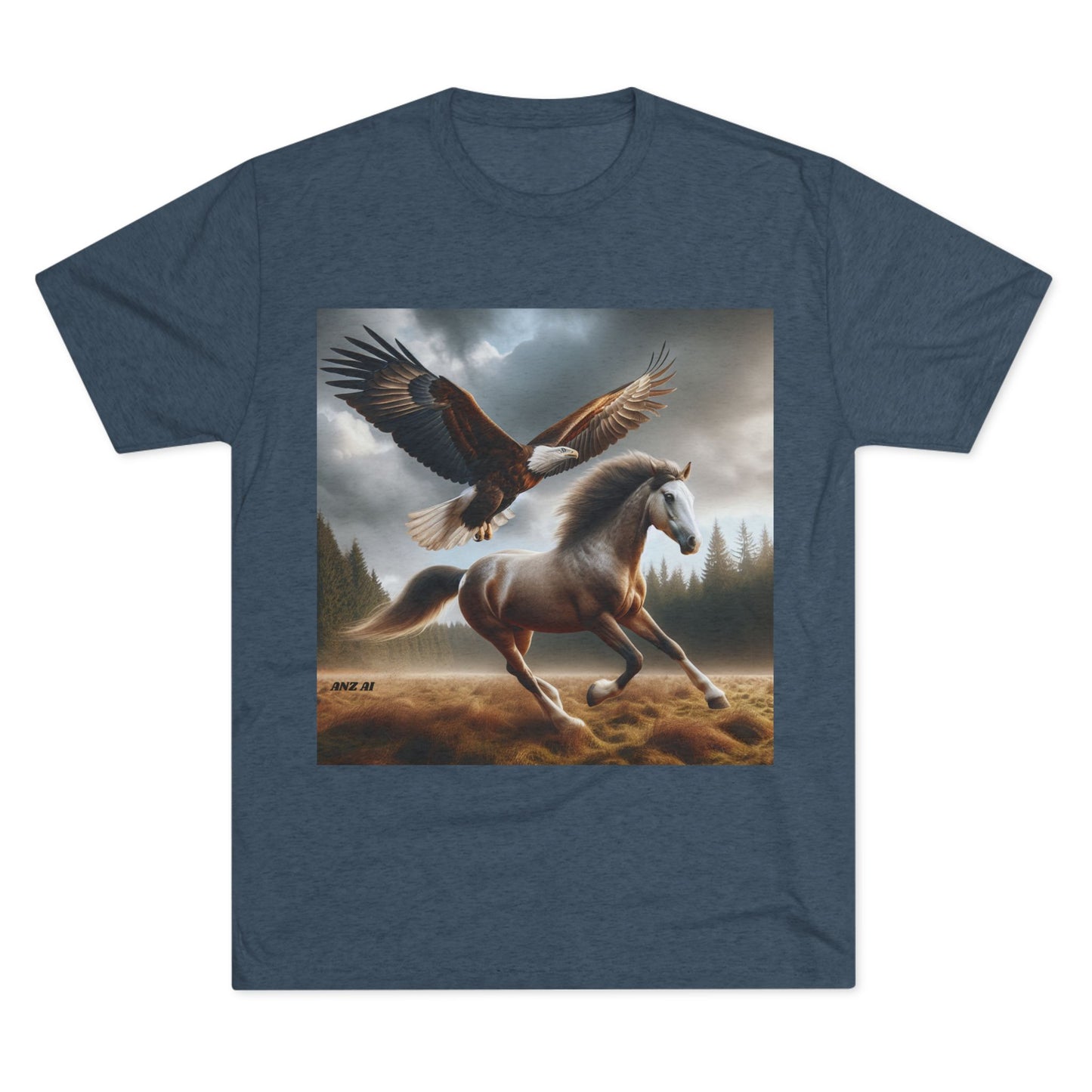 Eagle and Horse Tri-Blend Tee