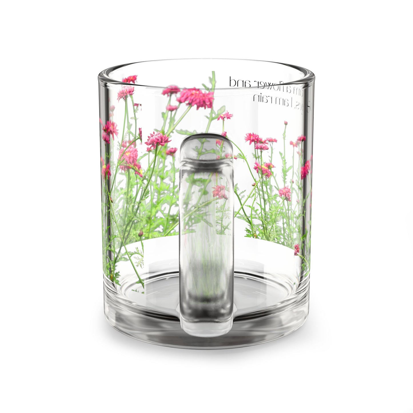 Floral Glass Mug, 10oz | Perfect Gift for Plant Lovers, Home Decor, Anniversary, Birthday, Mother's Day