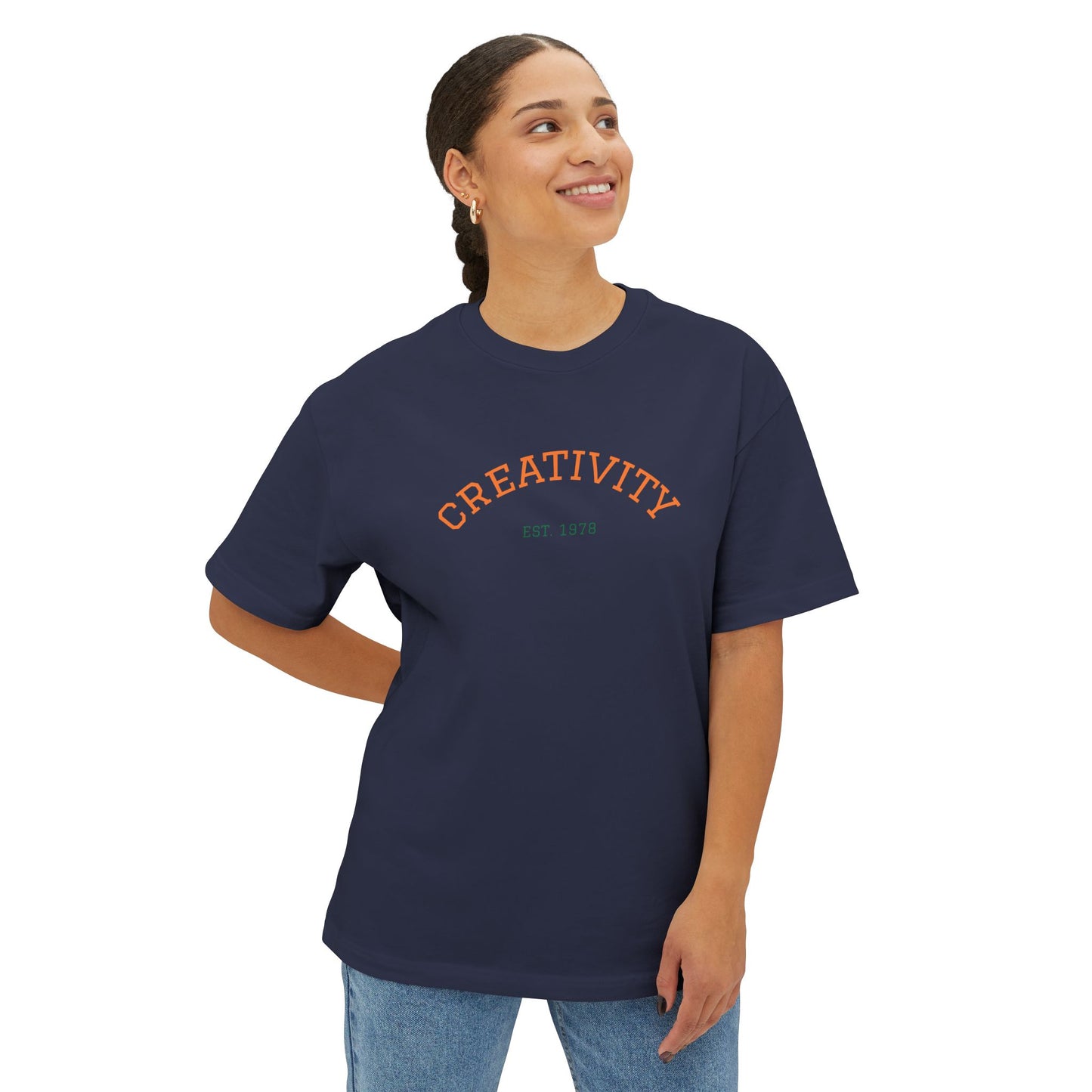 Unisex Oversized Creativity Tee, Casual Graphic Shirt, Artistic Statement Top, Gift for Creatives, Everyday Wear