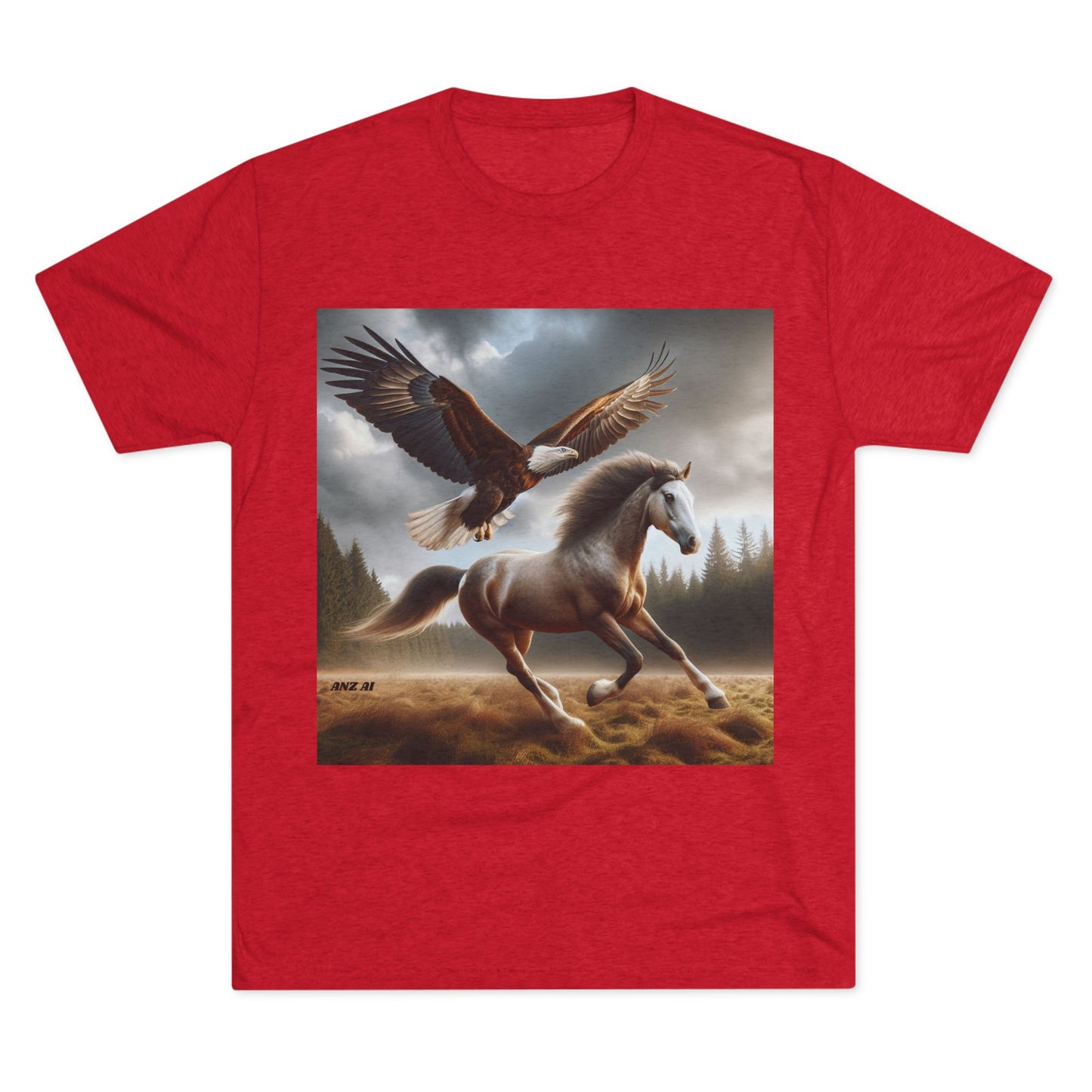 Eagle and Horse Tri-Blend Tee