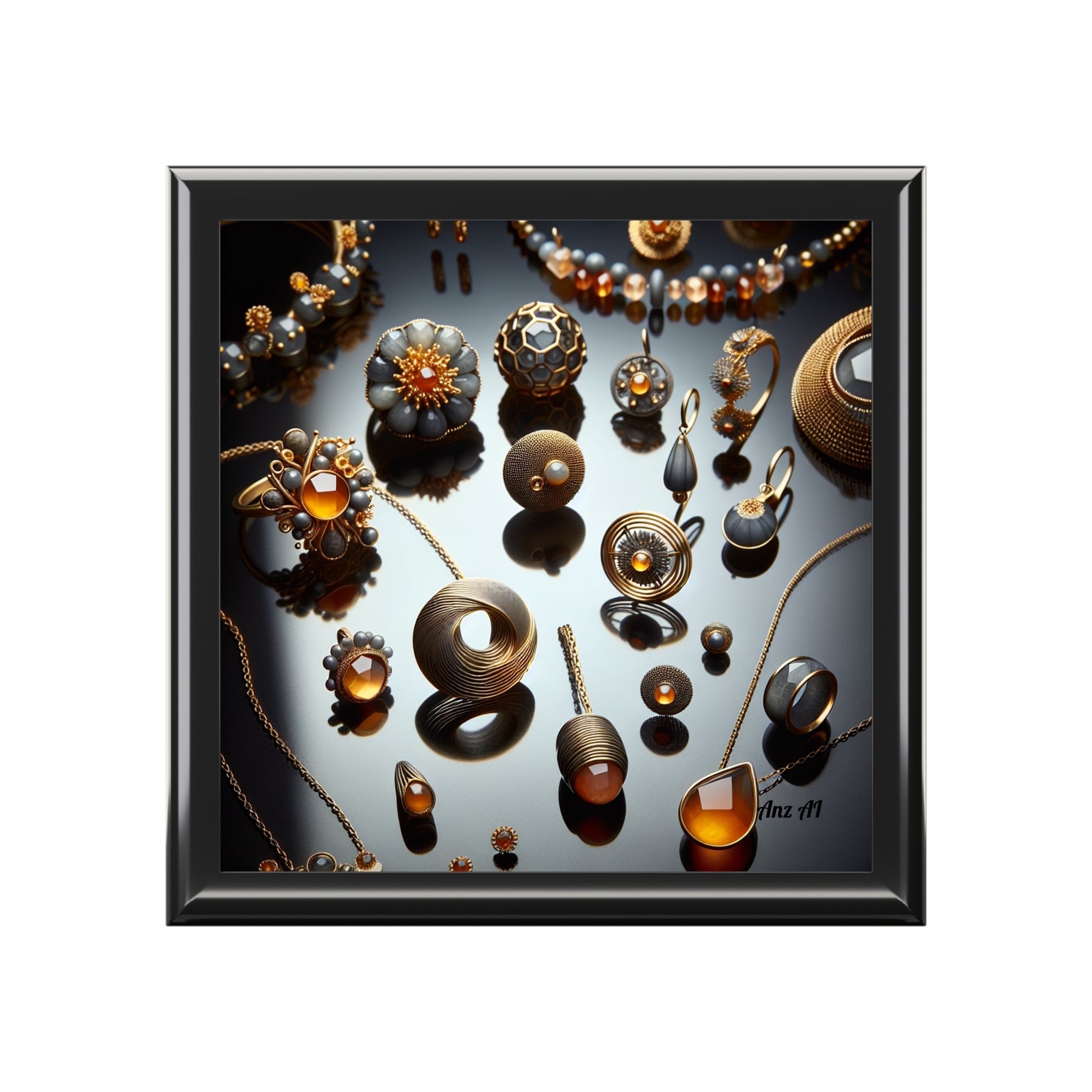 Elegant Jewelry Box for Keepsakes, Perfect Gift for Her, Jewelry Organizer, Wedding, Birthday, Anniversary - Anz AI