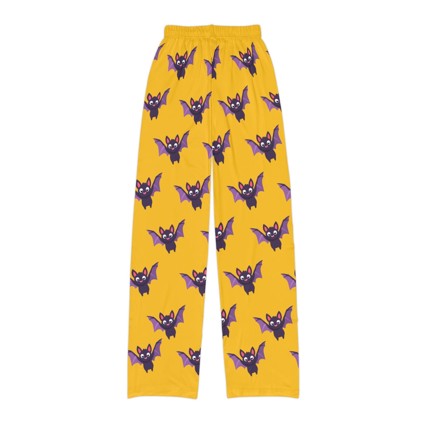 Fun Bat Pattern Kids Lounge Pants for Halloween - Anz AI