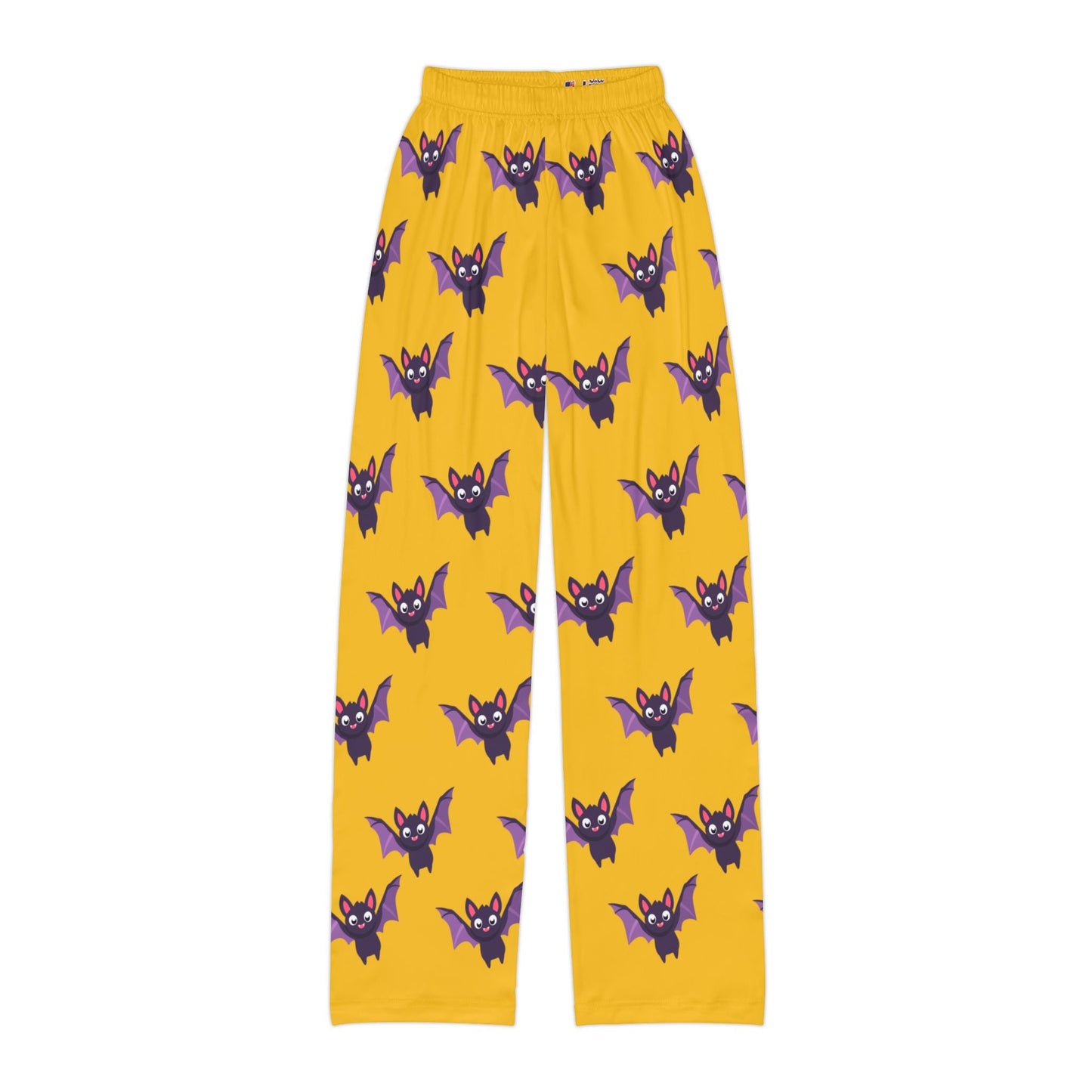 Fun Bat Pattern Kids Lounge Pants for Halloween - Anz AI