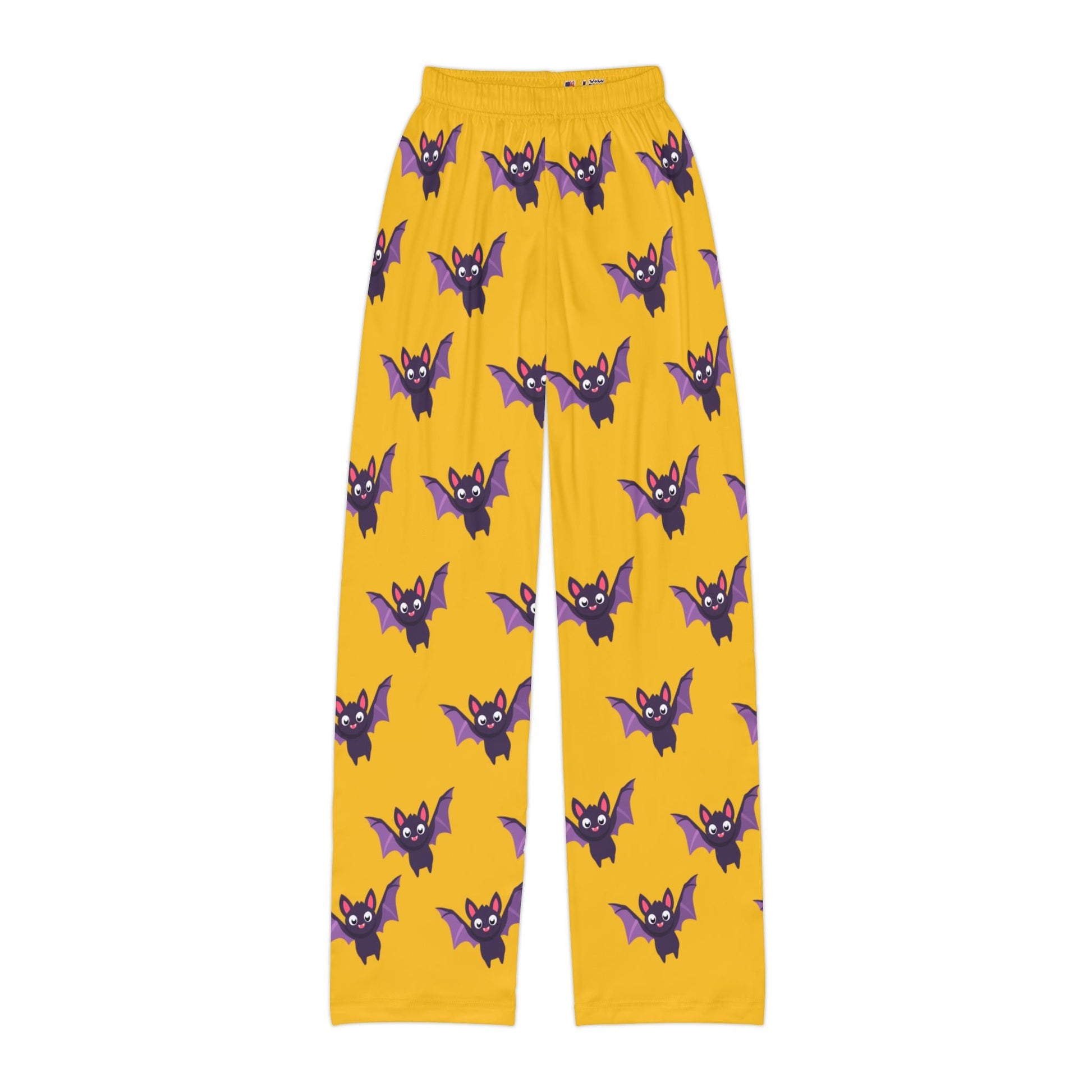 Fun Bat Pattern Kids Lounge Pants for Halloween - Anz AI