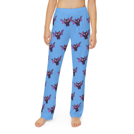 Fun Bat Pattern Kids Lounge Pants - Perfect for Halloween and Cozy Nights - Anz AI
