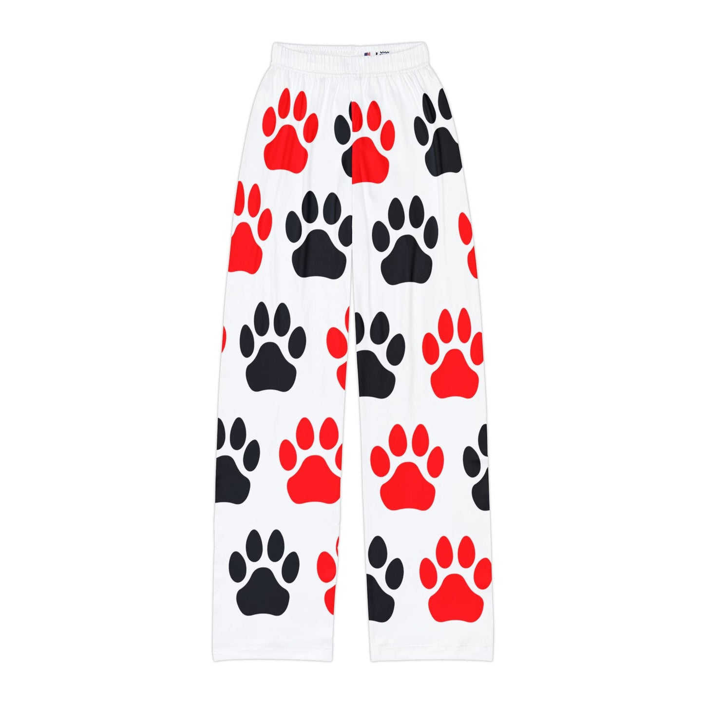 Fun Kids Lounge Pants with Paw Print Design - Anz AI