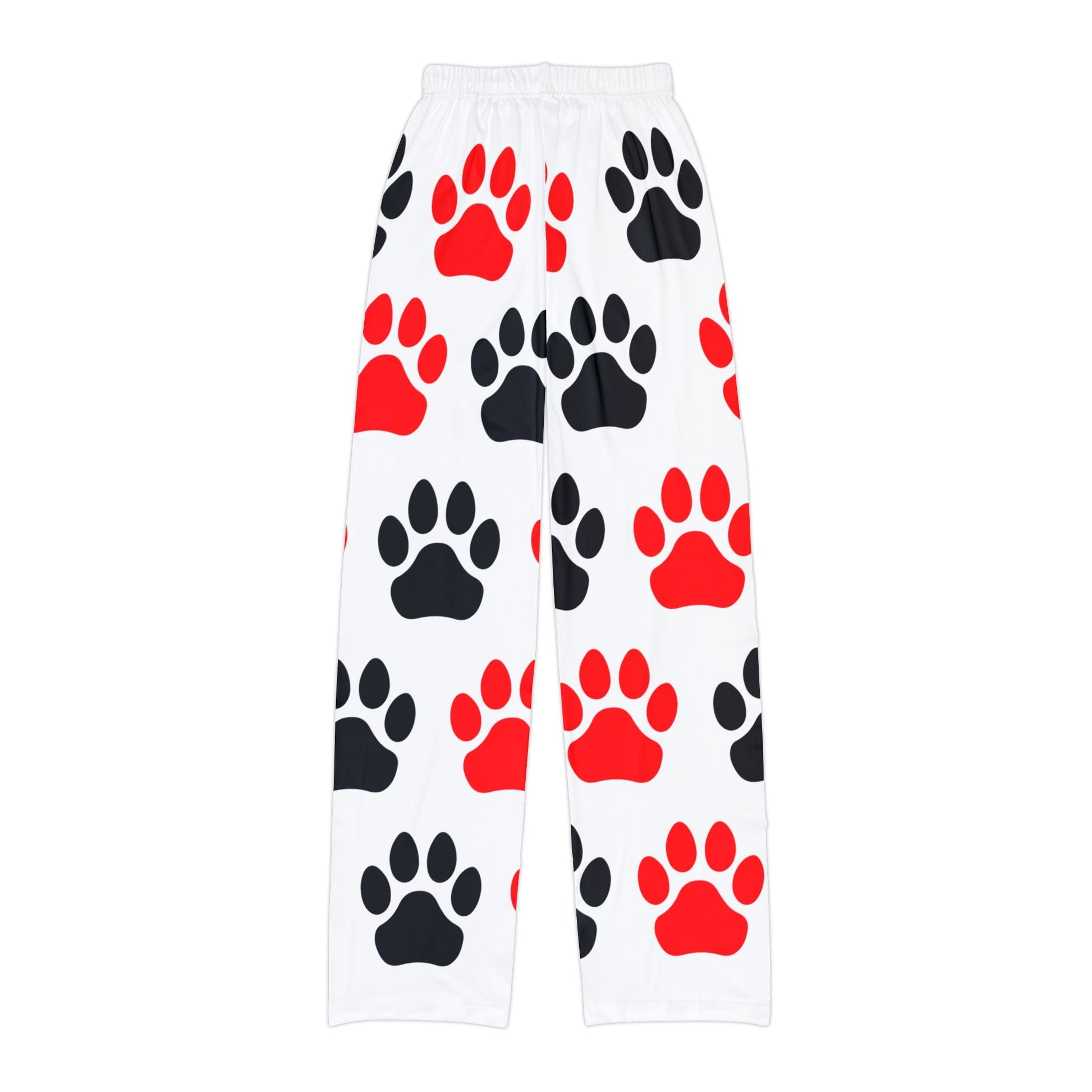 Fun Kids Lounge Pants with Paw Print Design - Anz AI