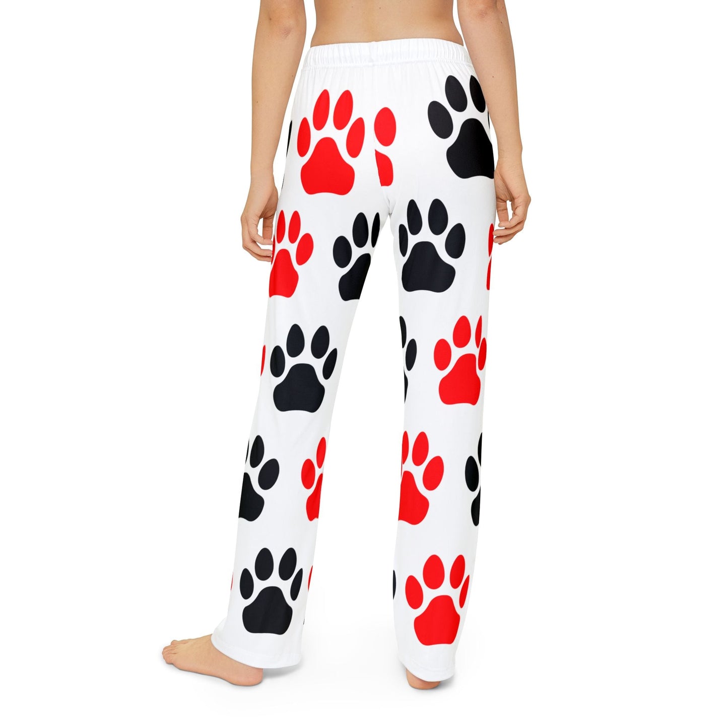 Fun Kids Lounge Pants with Paw Print Design - Anz AI