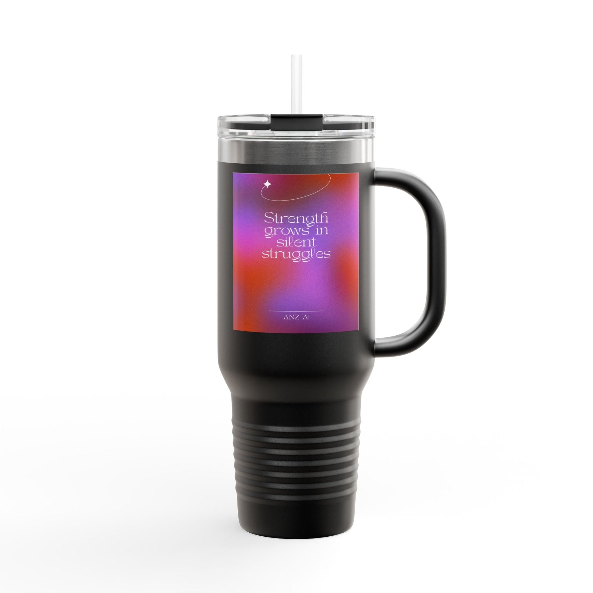 Inspirational Insulated Travel Mug - 40oz with Motivational Quote - Anz AI