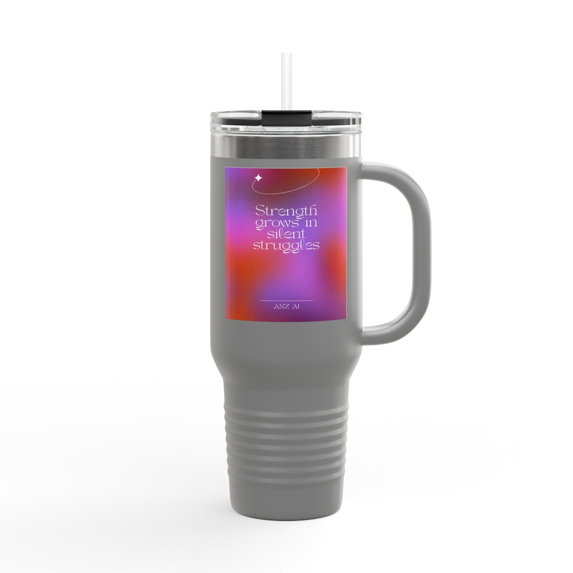 Inspirational Insulated Travel Mug - 40oz with Motivational Quote - Anz AI