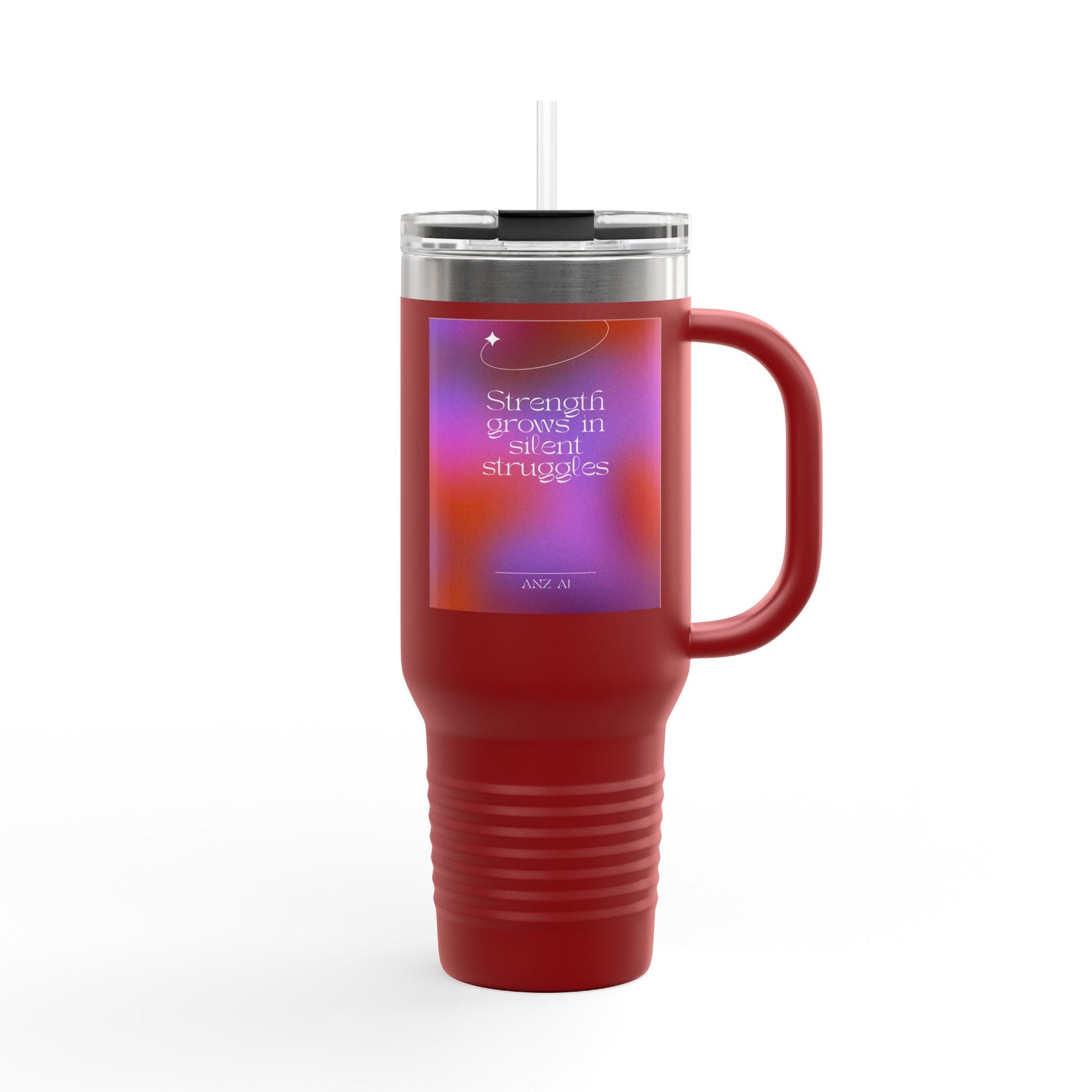 Inspirational Insulated Travel Mug - 40oz with Motivational Quote - Anz AI