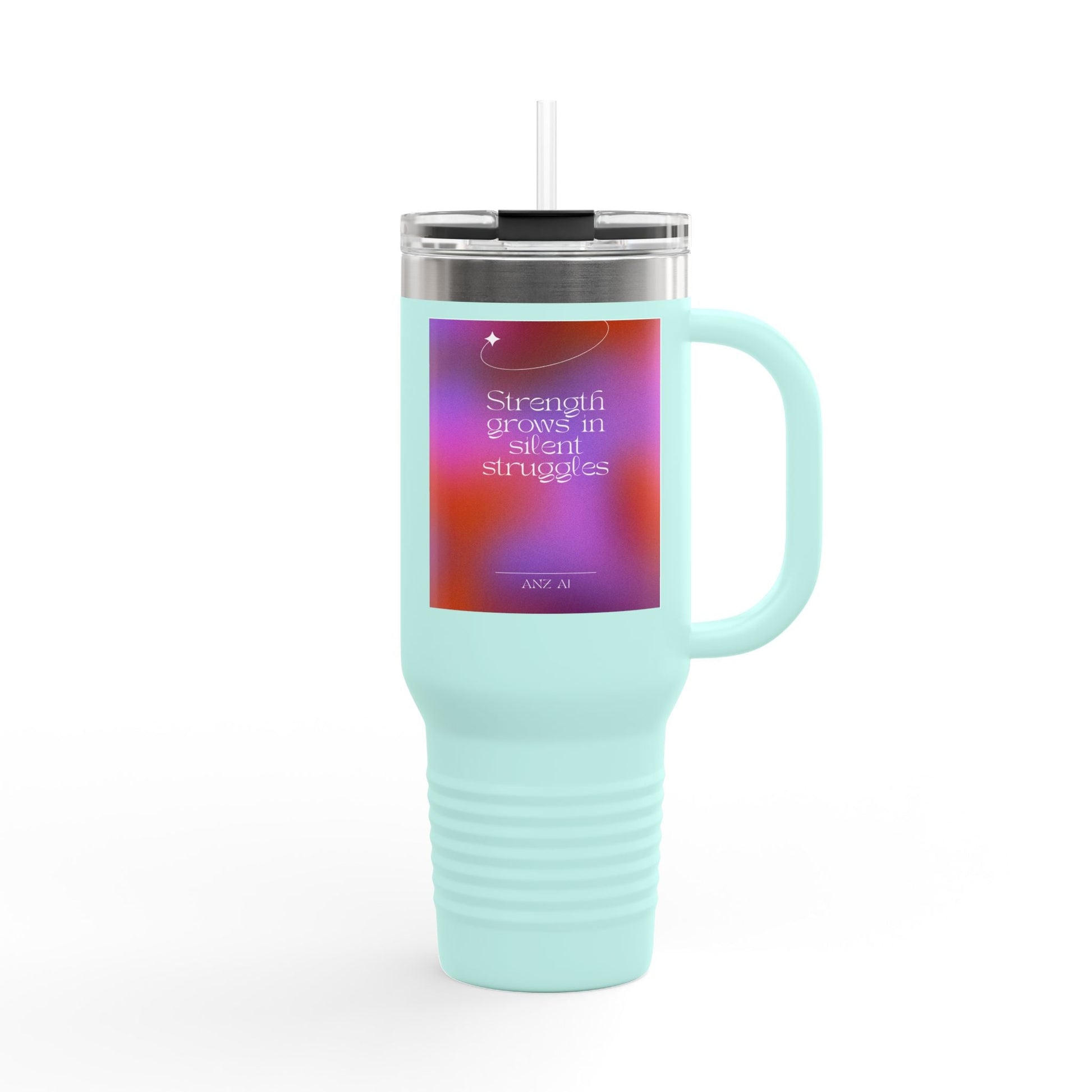 Inspirational Insulated Travel Mug - 40oz with Motivational Quote - Anz AI