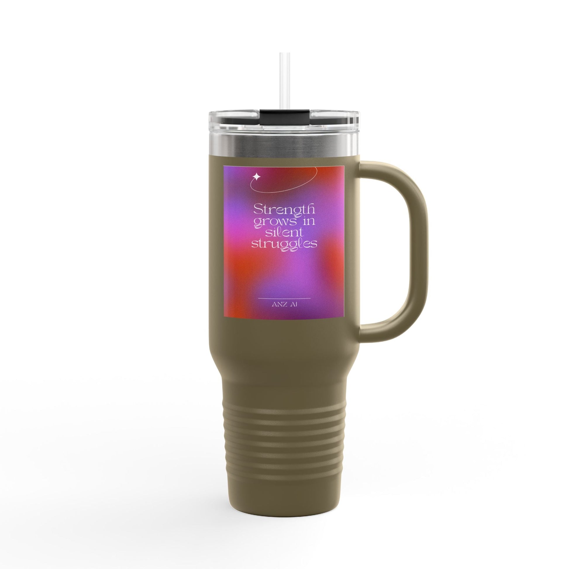 Inspirational Insulated Travel Mug - 40oz with Motivational Quote - Anz AI