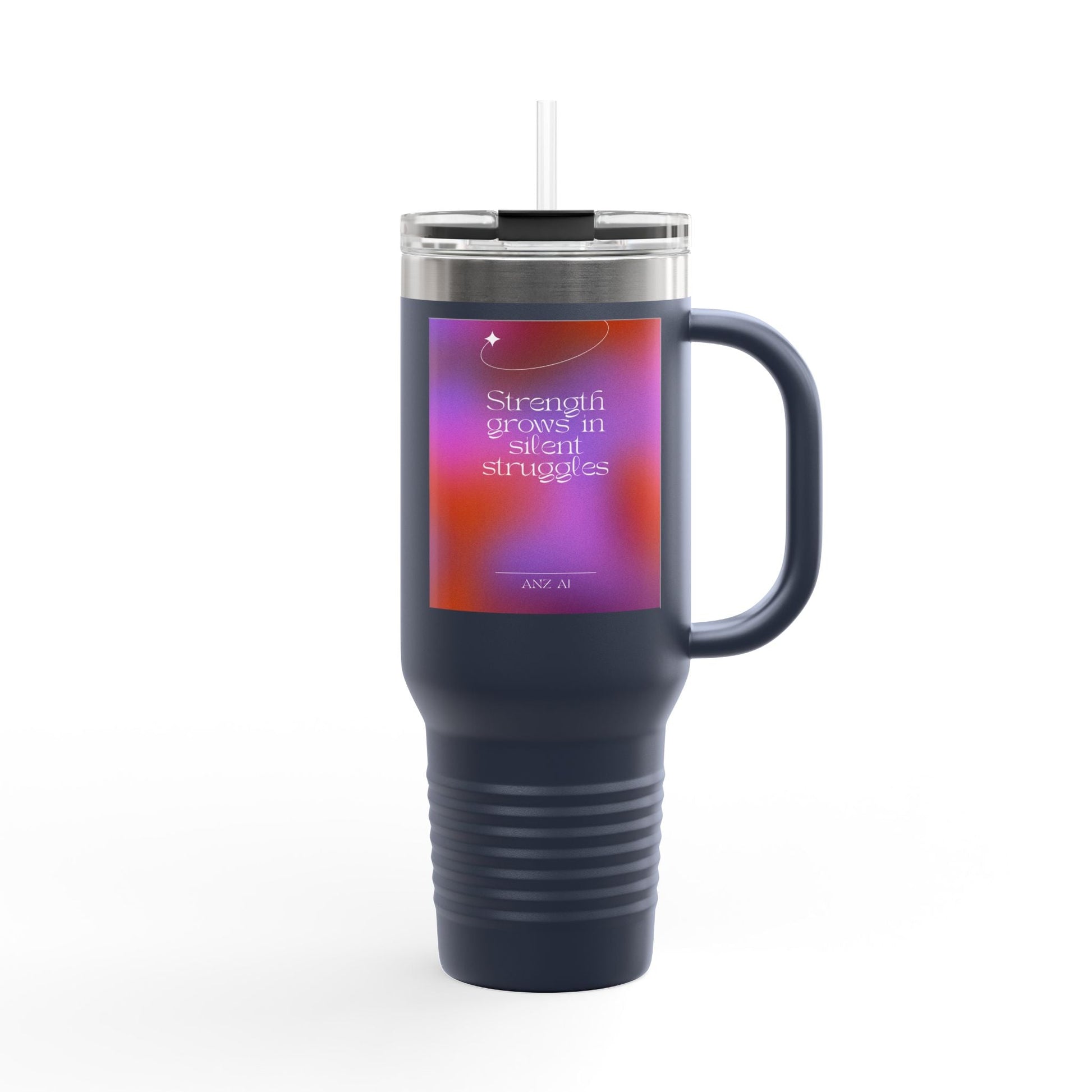 Inspirational Insulated Travel Mug - 40oz with Motivational Quote - Anz AI