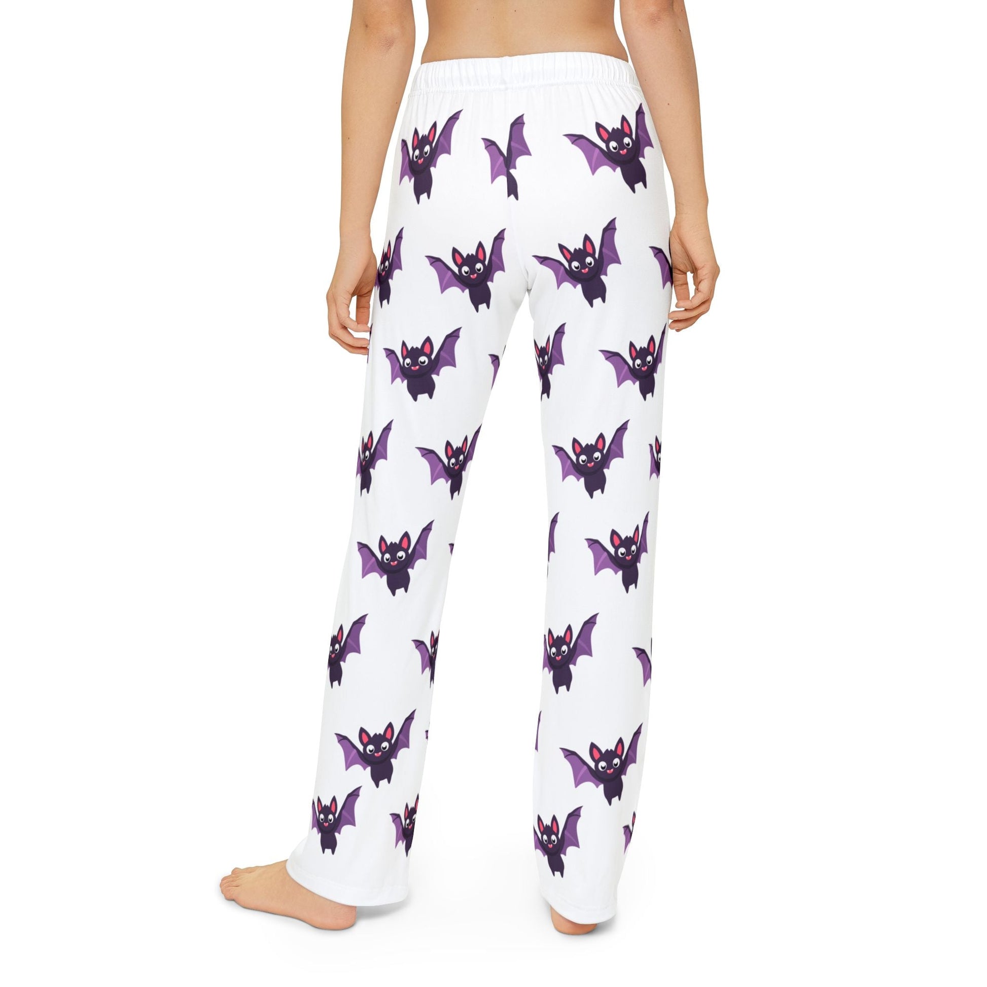 Kids Bat Lounge Pants, Halloween Pajama Bottoms, Cozy Sleepwear for Kids, Fun Bat Print Pants, Comfortable Lounge Wear - Anz AI