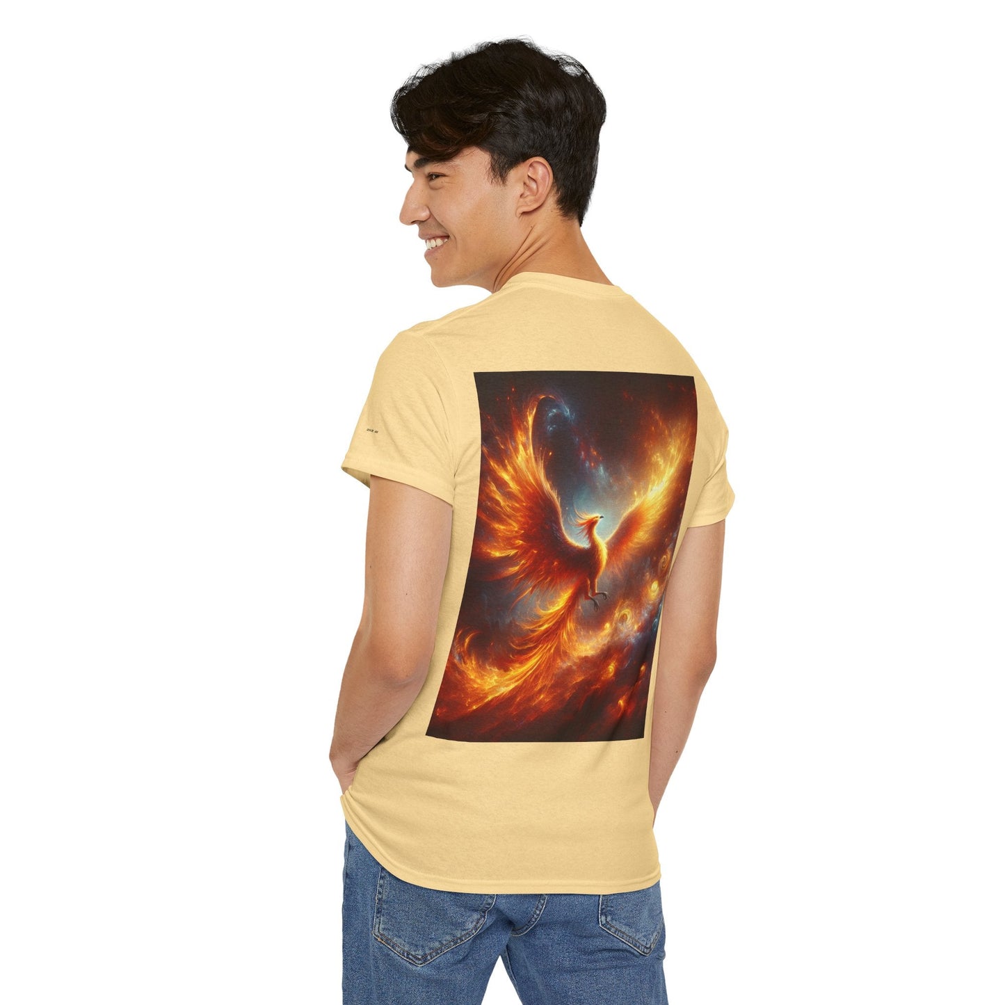 Phoenix Dreams Unisex Heavy Cotton Tee, Motivational T-Shirt, Positive Vibes Tee, Inspirational Gift, Spiritual Apparel - Anz AI