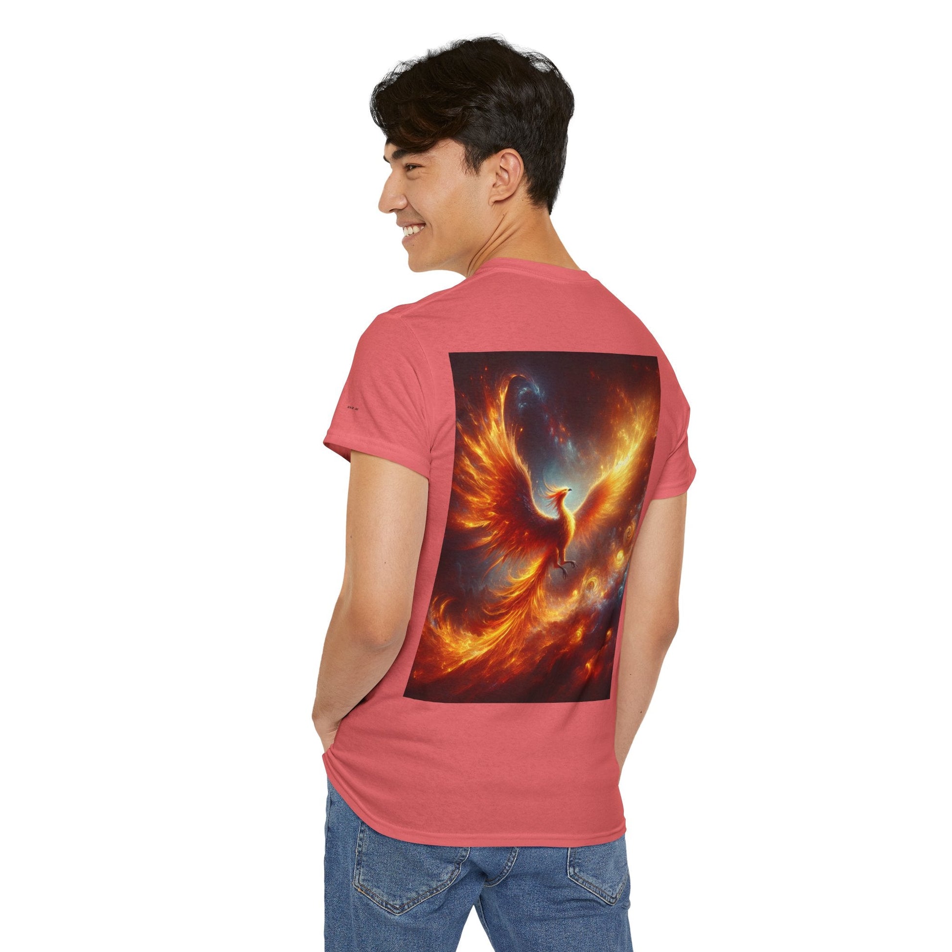 Phoenix Dreams Unisex Heavy Cotton Tee, Motivational T-Shirt, Positive Vibes Tee, Inspirational Gift, Spiritual Apparel - Anz AI
